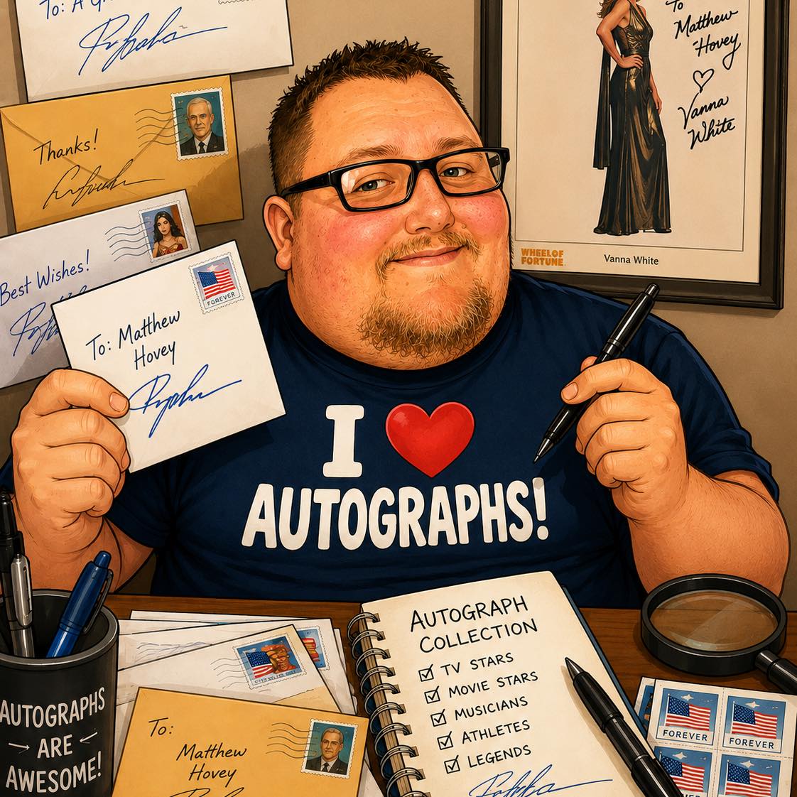 Matthew C Hovey - What an incredible autograph mail day... | Facebook