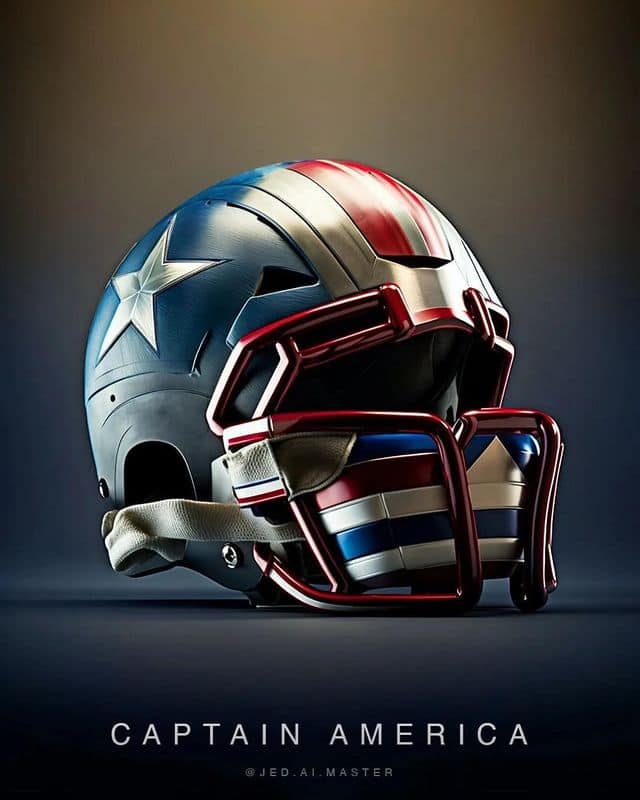 fantasy football helmet marvel Footballers Mini Marvel themed NFL Helmets