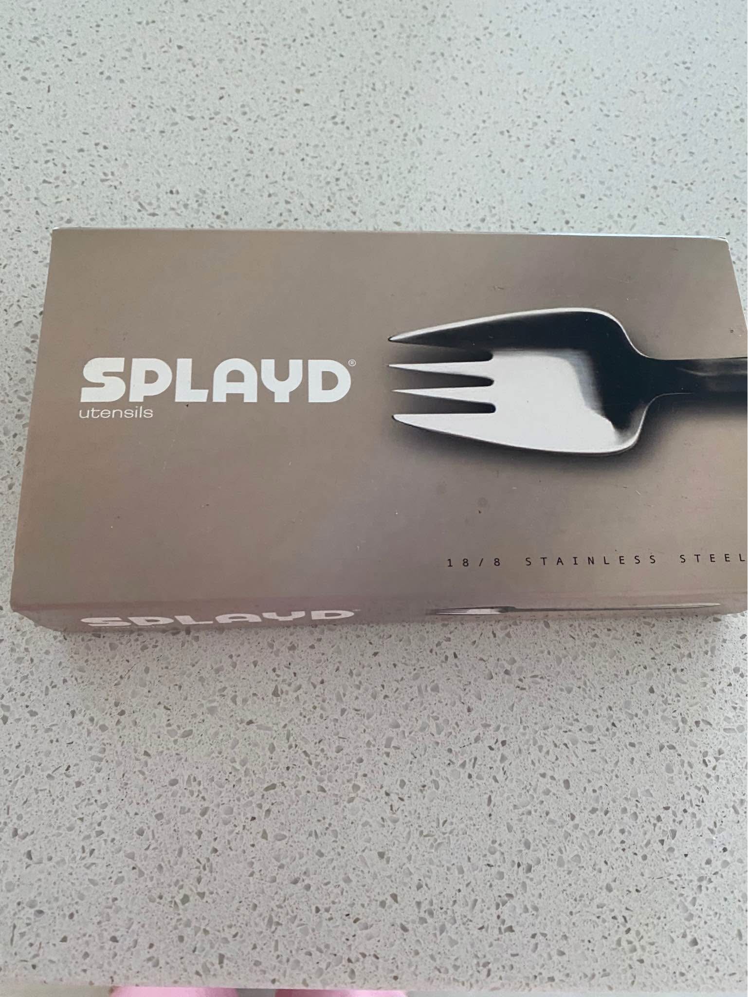 New in boxes Splayd cutlery.2 boxes available.$60 is for both sets or ...