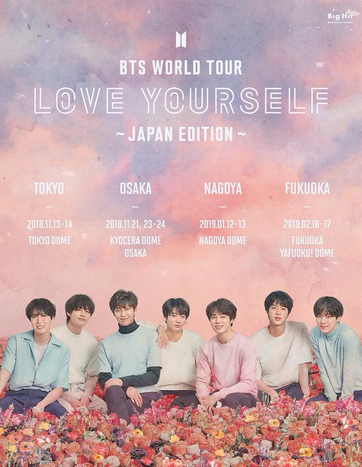 BTS Love Yourself world tour Japan edition dates and venues