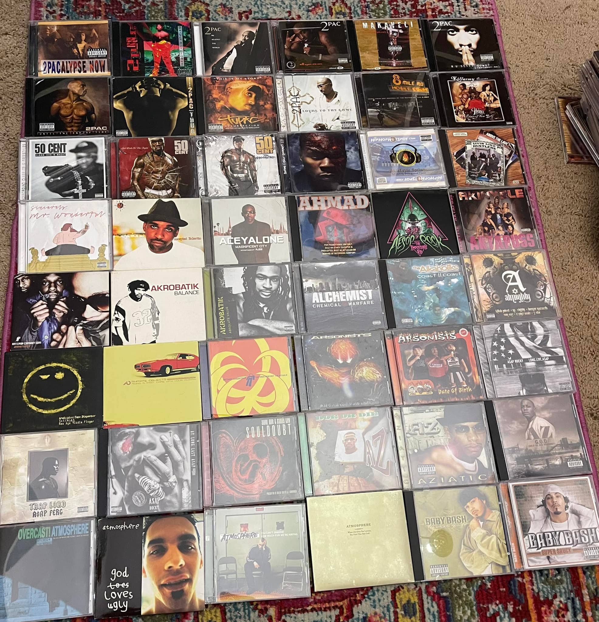 Hip hop collection from teenage years to early 20s