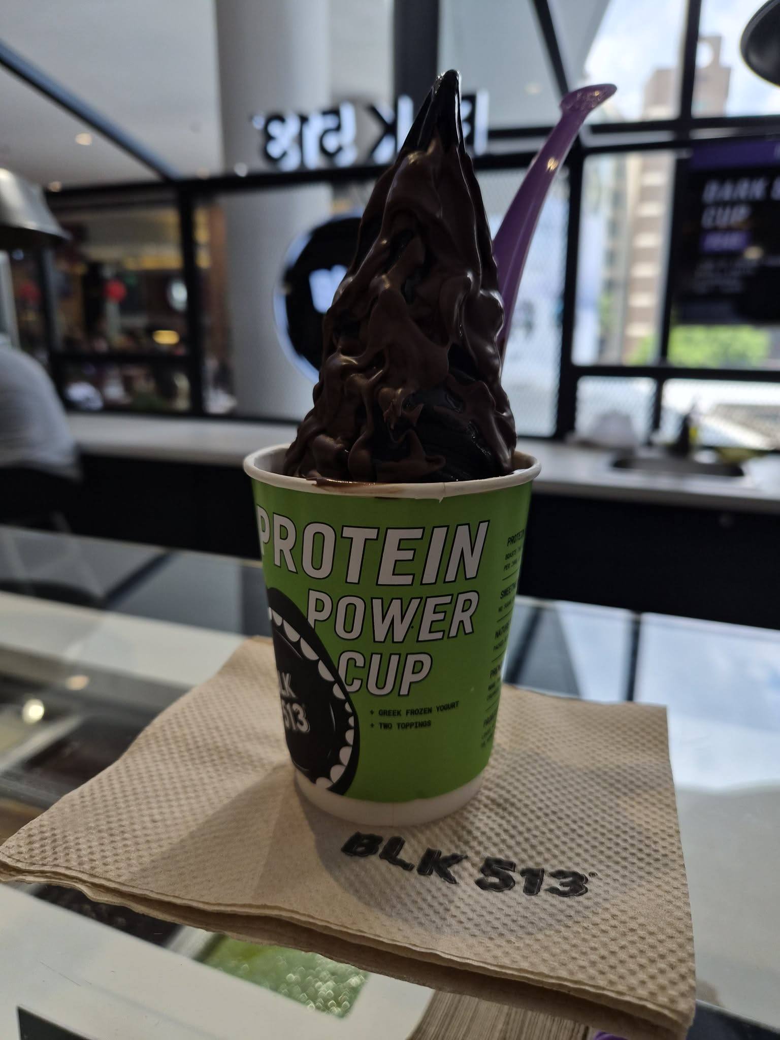 Cheat day recommendation. Get the protein power cup from BLK513