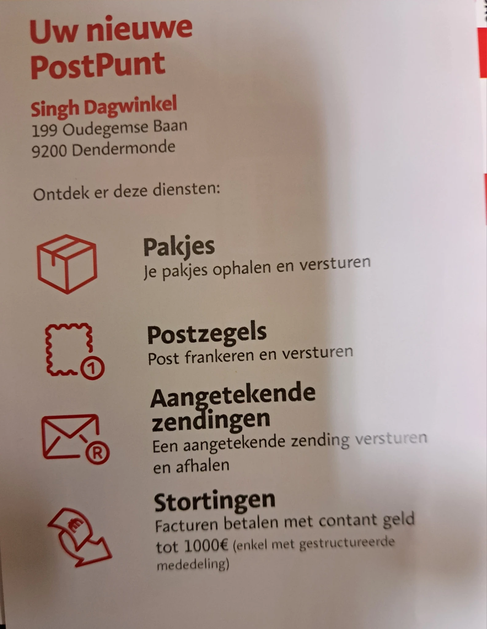 Oudegem | Het nieuwe postpunt is er🥳🥳🥳 | Facebook