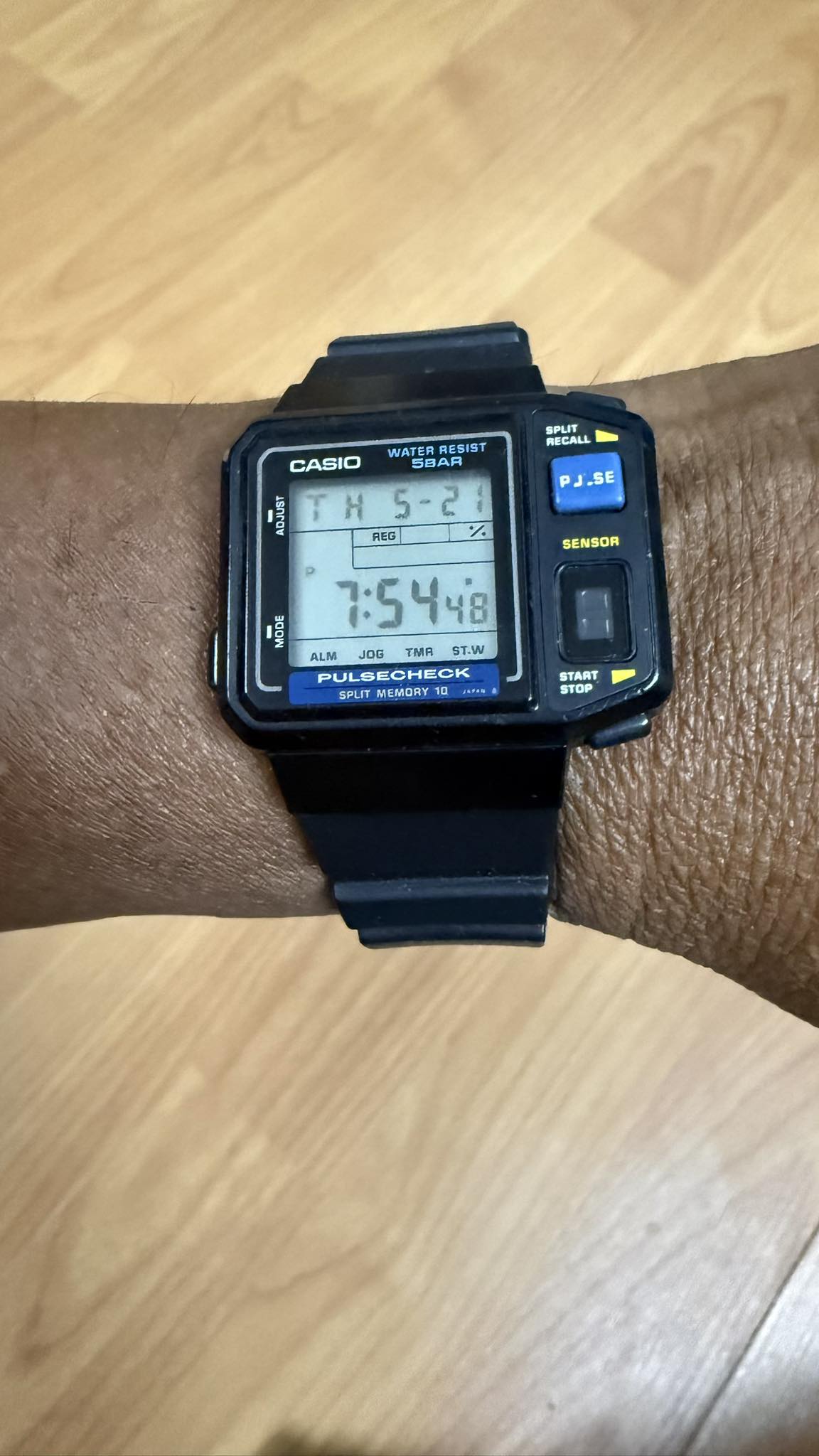 Vintage Casio Pulse Check JP-100W from 1987