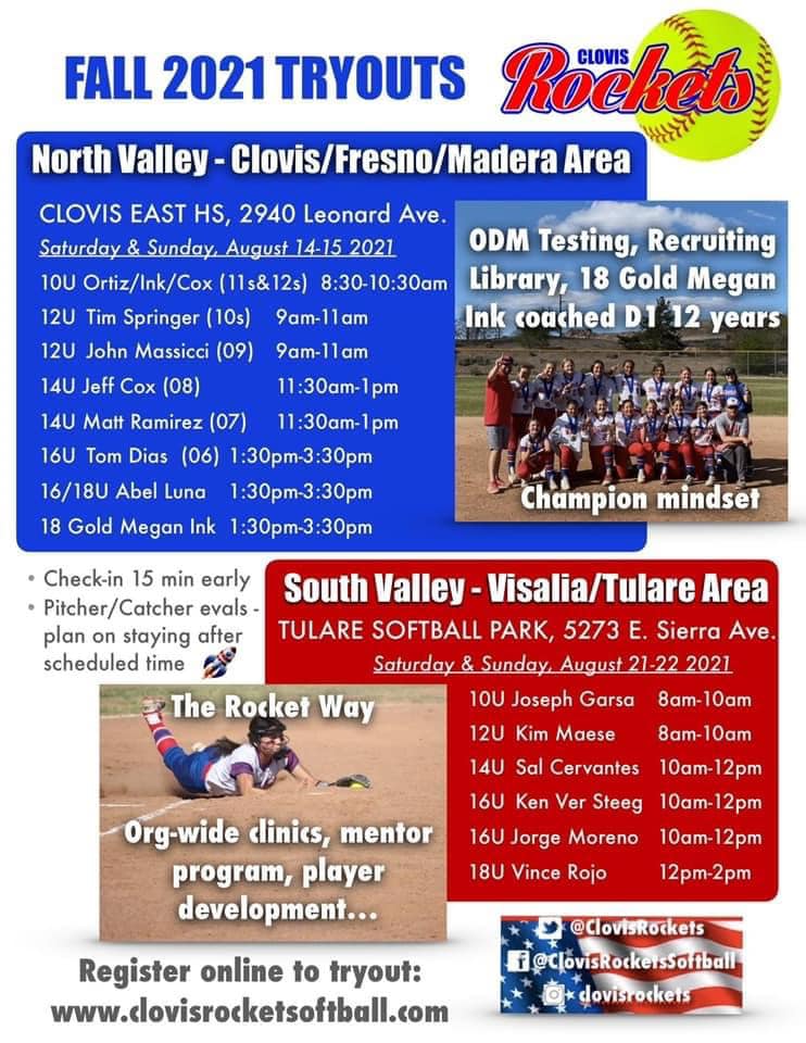 Clovis Rockets Moreno 16U | Visalia CA