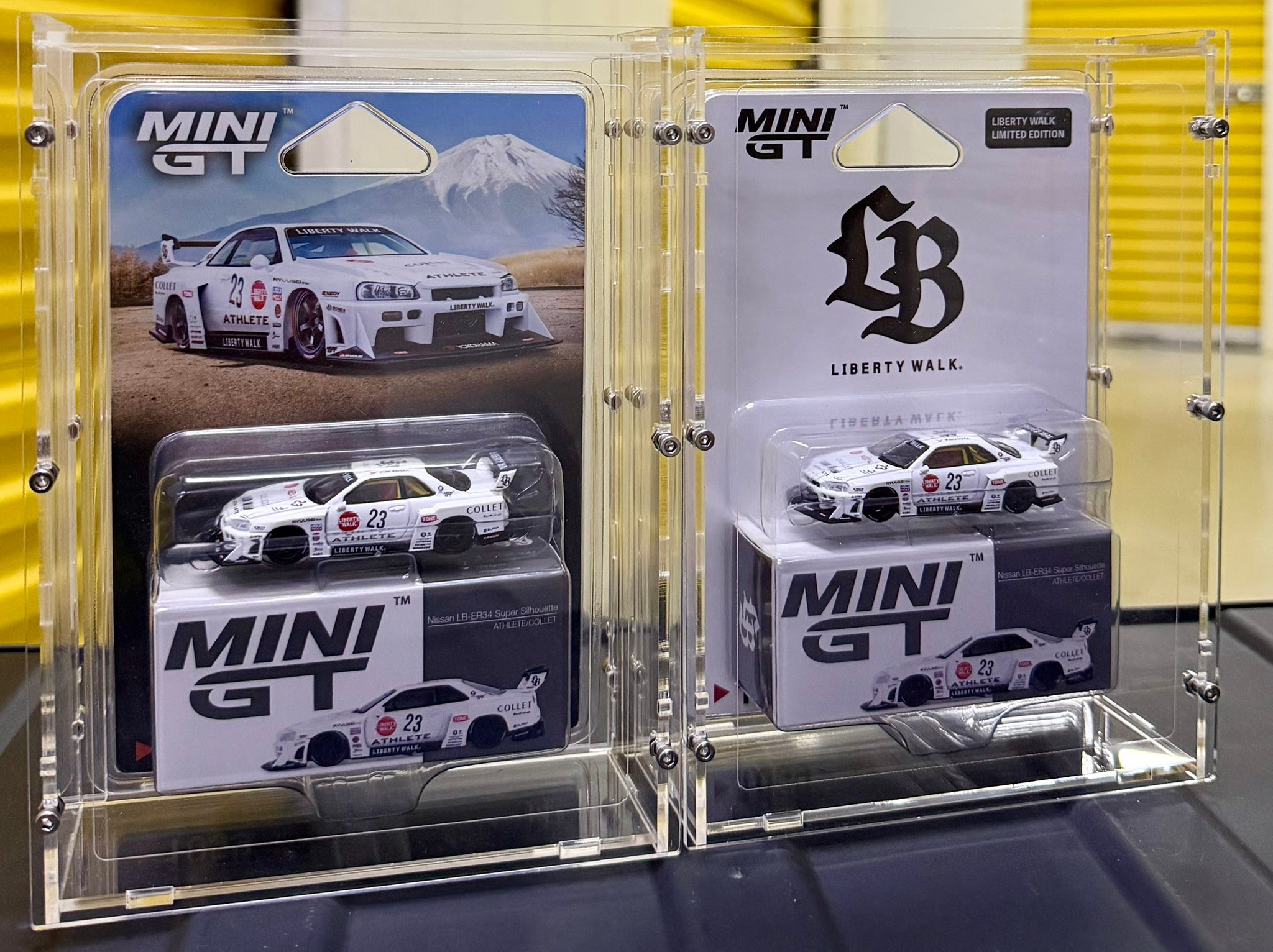 Completed Liberty Walk ER34 LBWK Mini GT collection