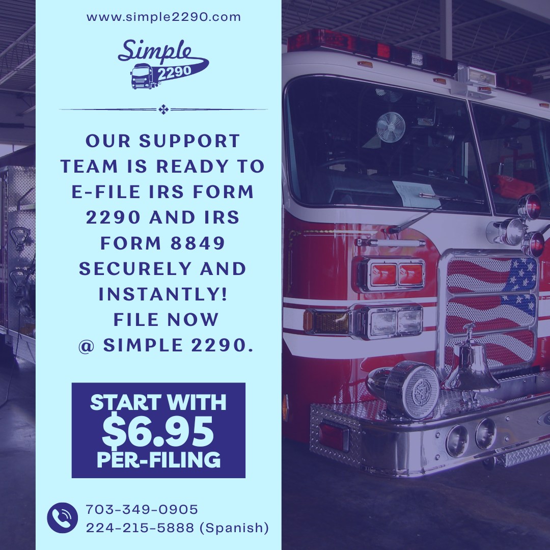 Simple 2290 - Our support team is ready to e-file IRS Form...