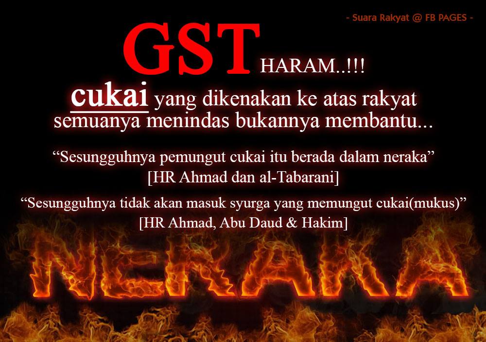 Suara Rakyat Cukai Haram Di Sisi Islam Cukai Oh Cukai Buat Negara Kapitalis Seperti Malaysia Ia Merupakan Nadi Bagi Kerajaan Negara Sering Berdalih Dengan Mengatakan Hanya Dengan Cukailah Negara Akan Ada Pendapatan