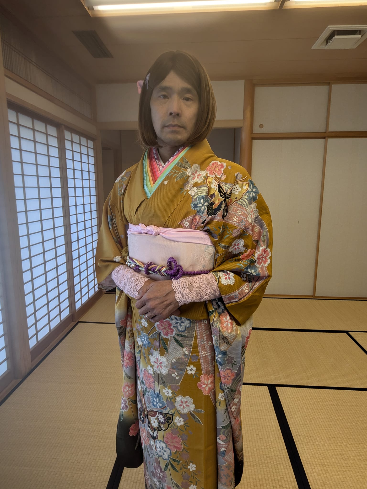 お着物 きもの お単 単衣 お仕立て上り品 雲取り柄 6月9
