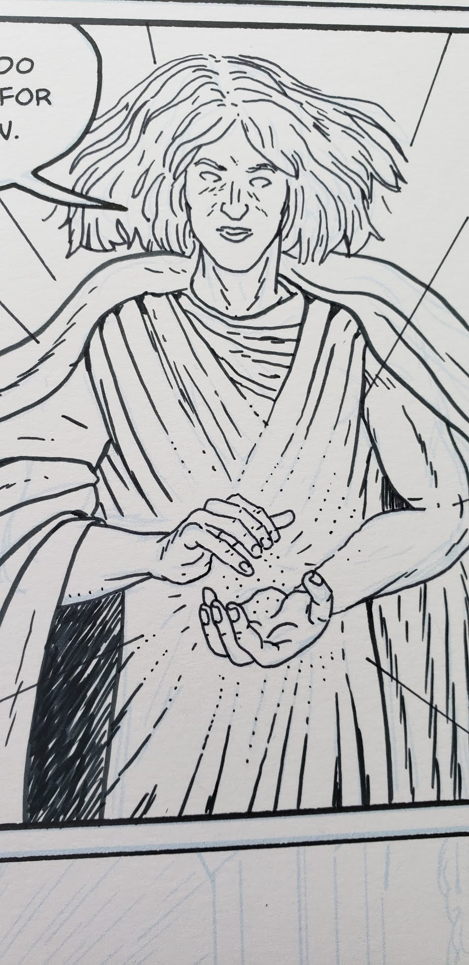 inking process detail. #inking #comics... - OHM on the range