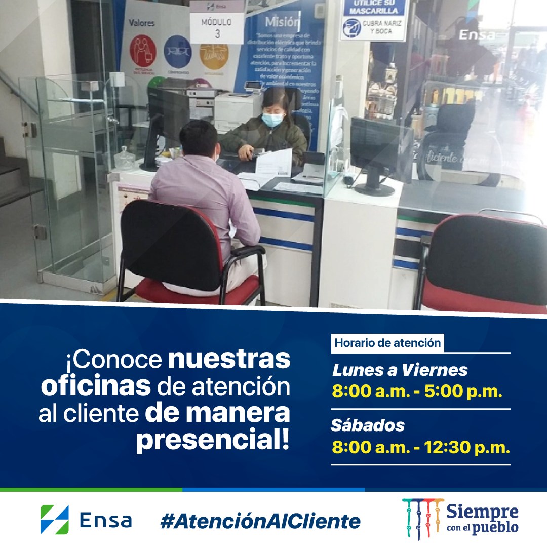Ensa - 👀👉¡Conoce nuestras oficinas de atención al cliente... | Facebook