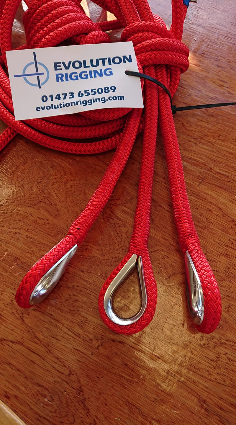 An unusual task this morning solid red... - Evolution Rigging