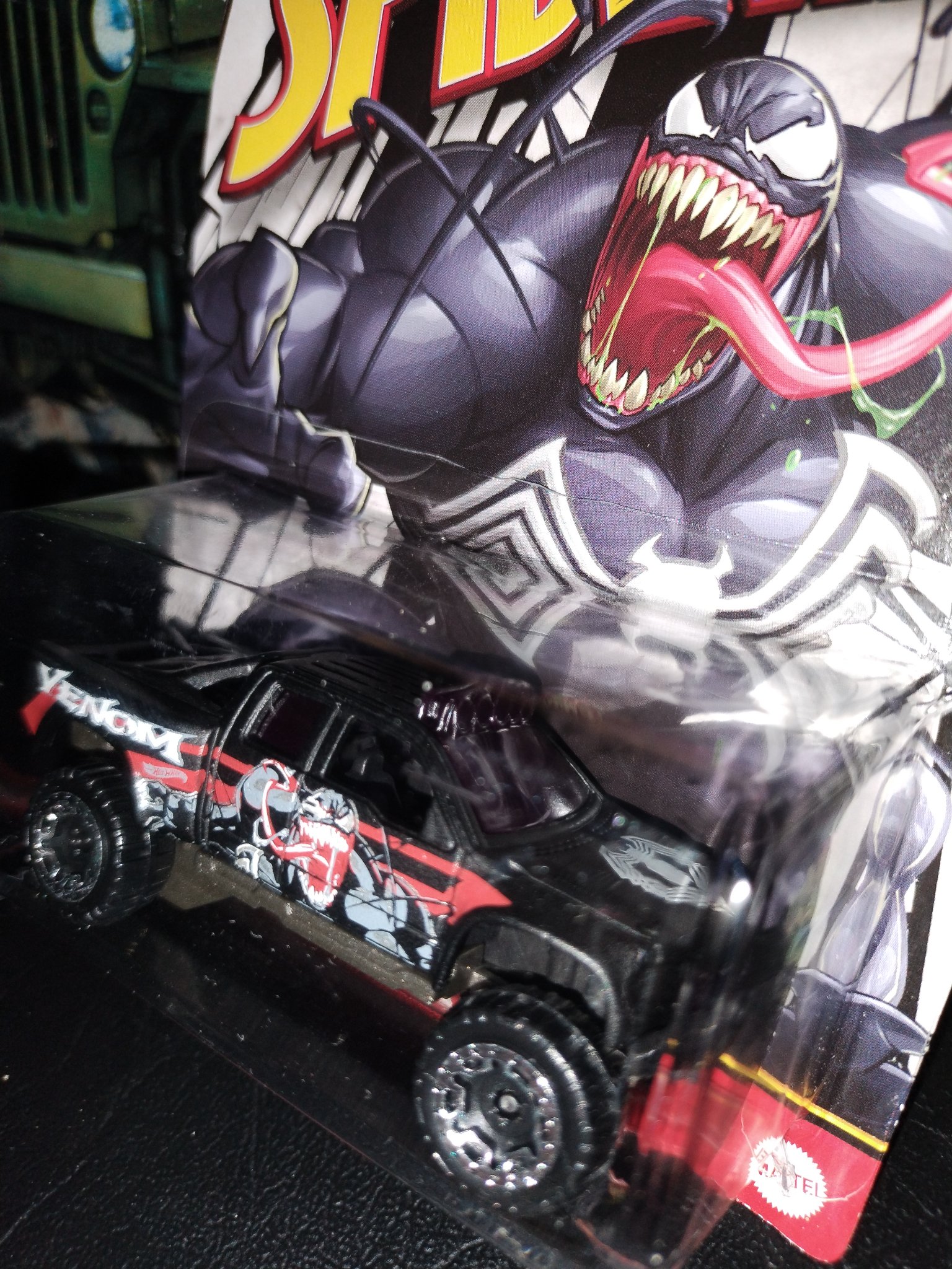 Hot Wheels Marvel Spider-Man Venom Sandblaster Truck - 2023 Metal Die-Cast Toy Car (2/5 Series)