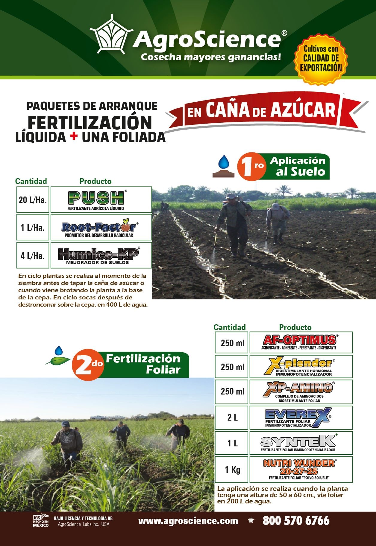 AgroScience - Paquetes de Arranque en Caña de Azúcar | Fertilización ...