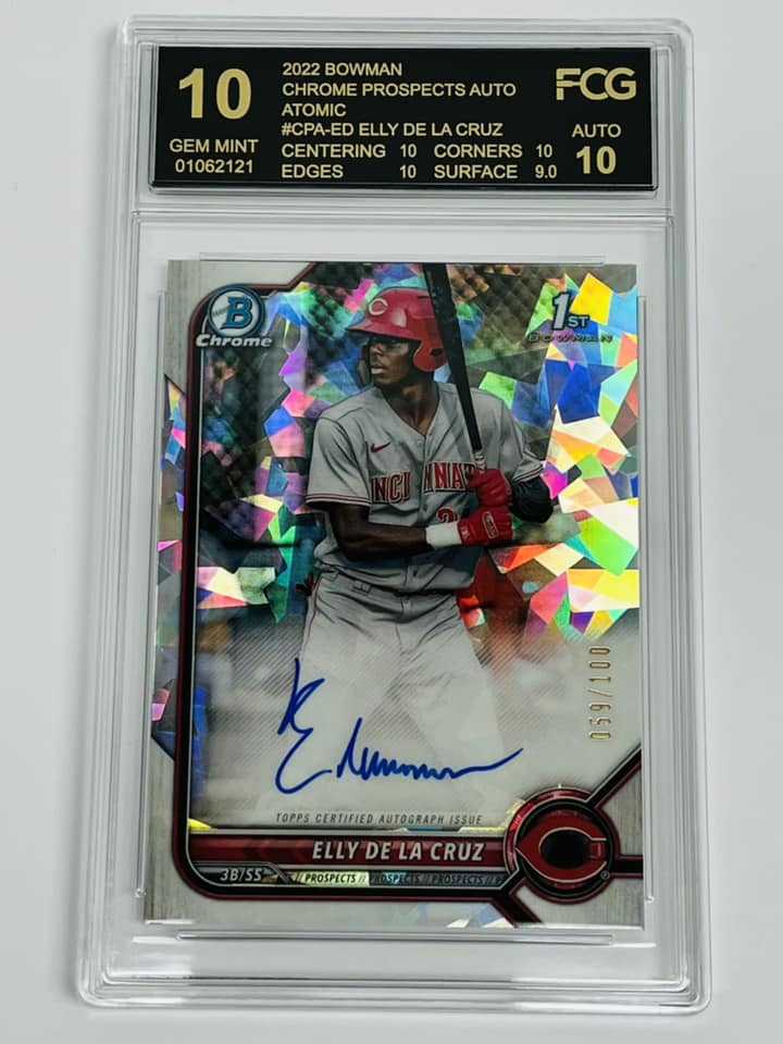 where to get baseball cards graded near me Jac Caglianone 2025 Bowman Prospects Rookie Card 1st 10 no junk Where to grade baseball cards
