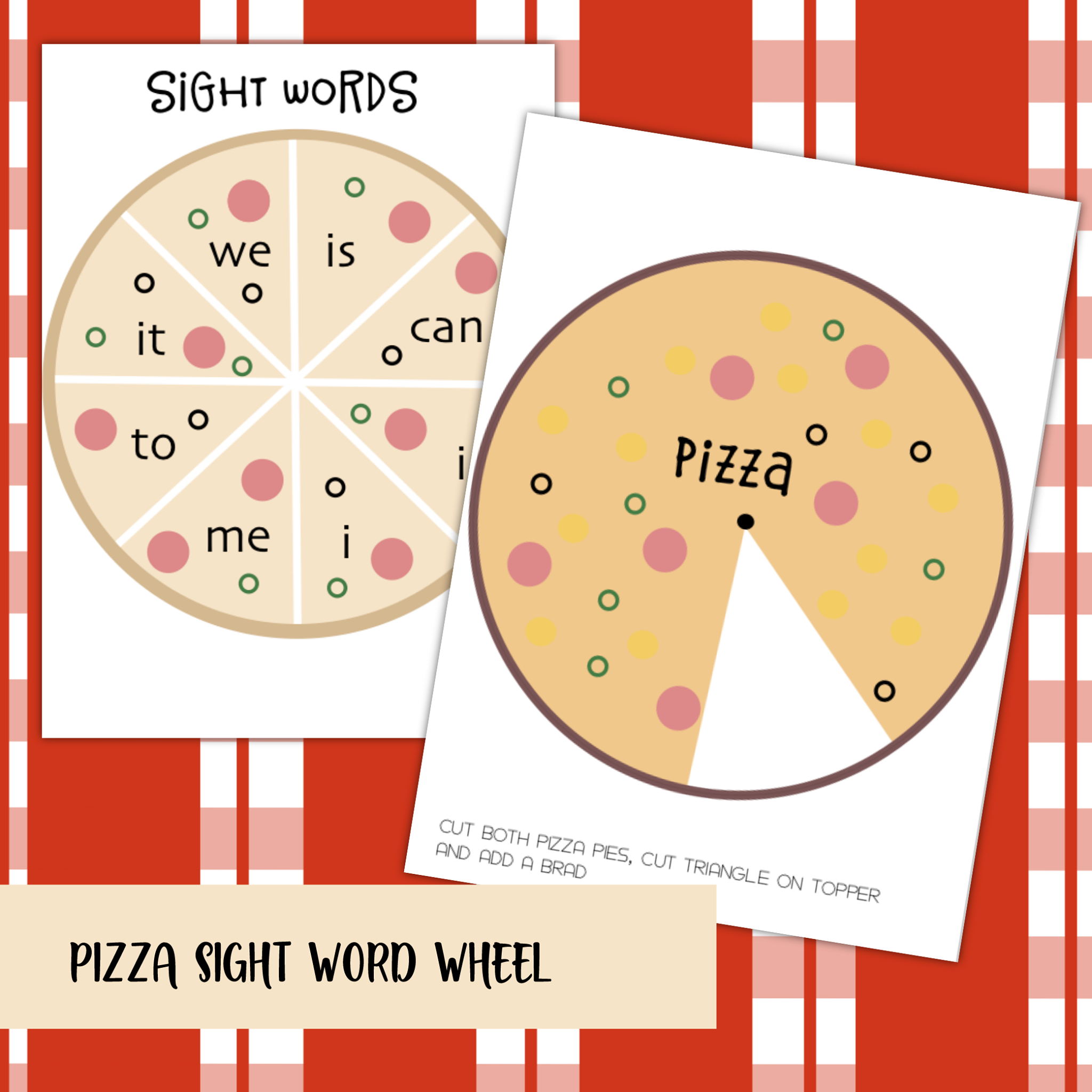 Pizza Wheel Printable-... - Unschooling with Grace