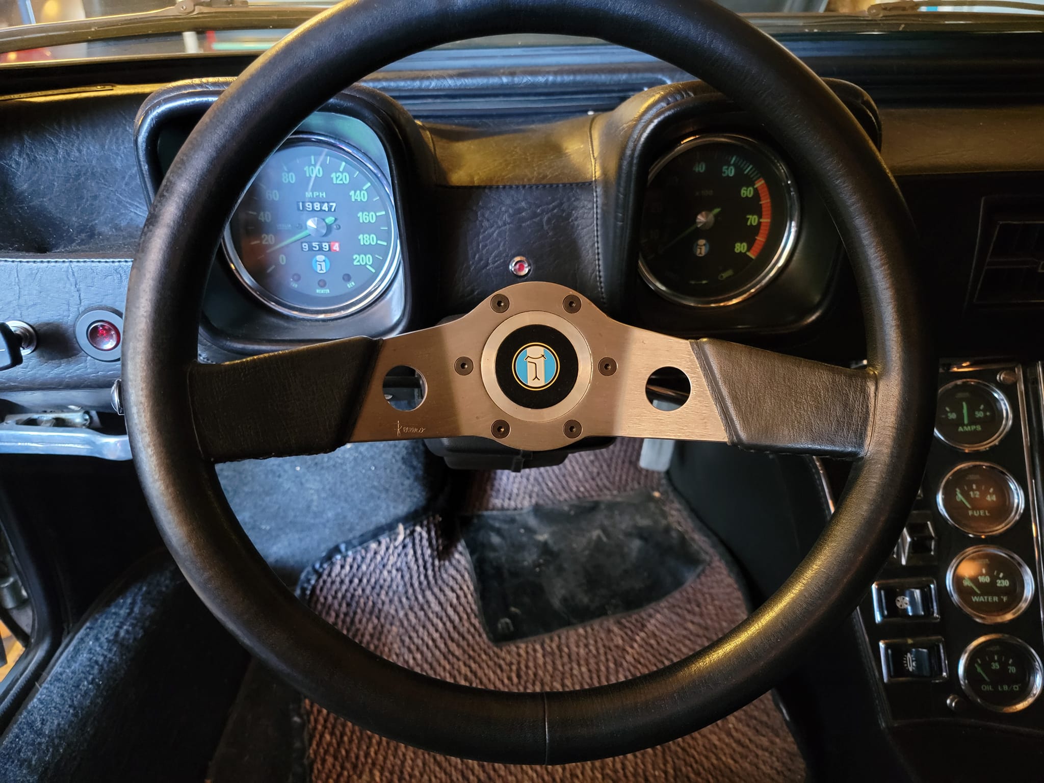 Pretty rare item MOMO Zagato Design steering wheel! Was mounted
