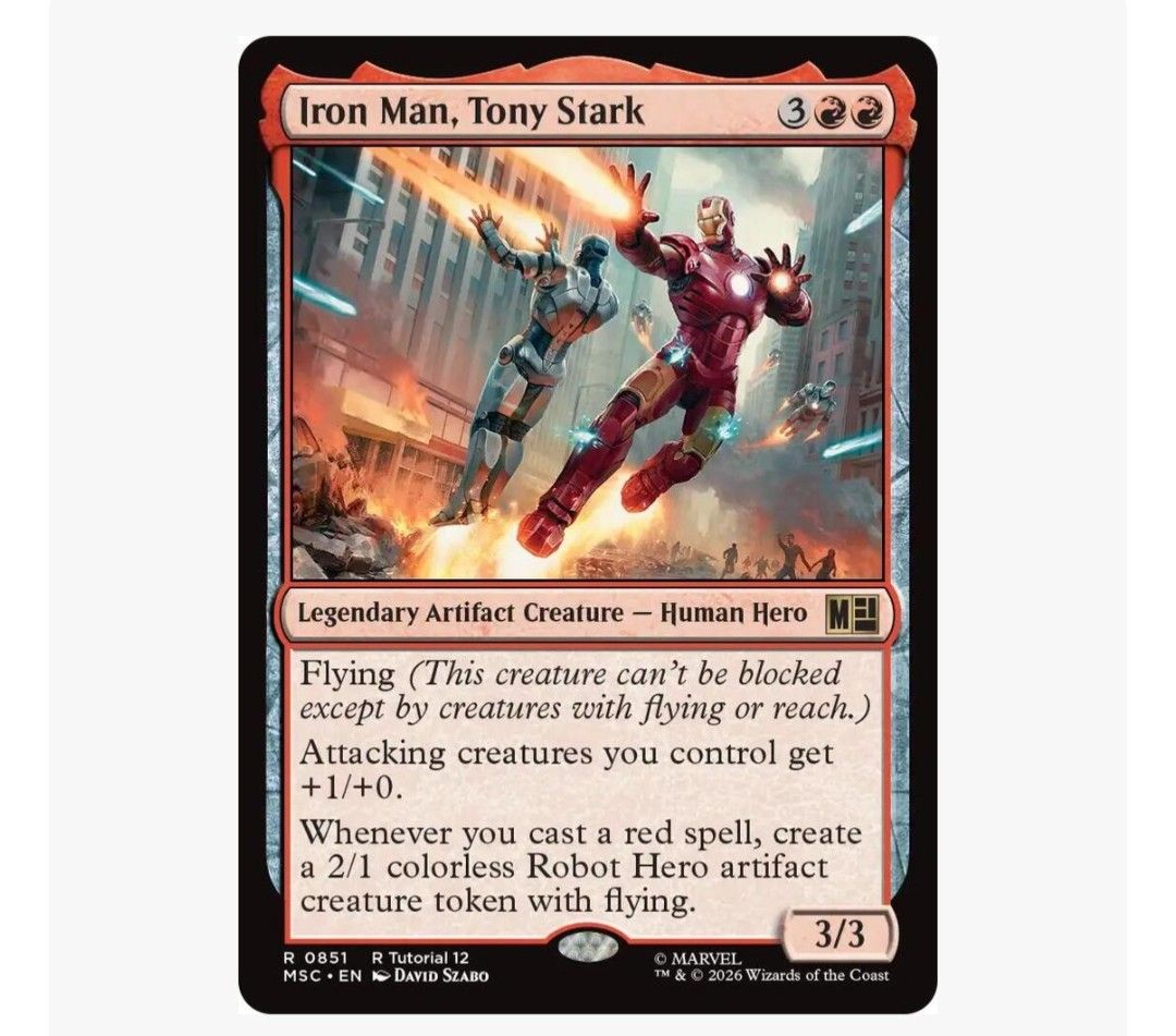 mtg iron man commander deck EDH Deck Man, Titan of Innovation 100 Magic Secret Lair x Marvel's Iron