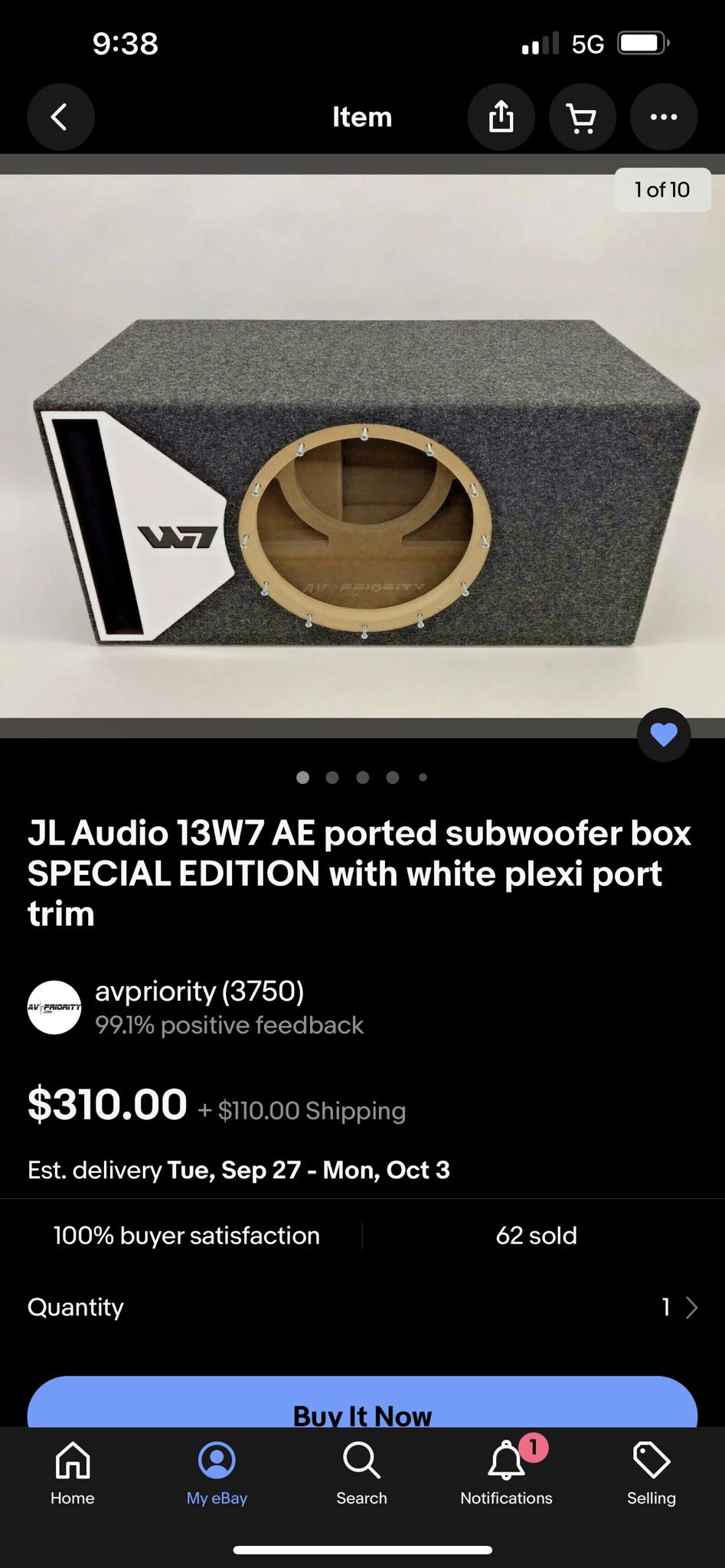 STAGE 3 - LIMITED EDITION PORTED SUBWOOFER BOX JL AUDIO