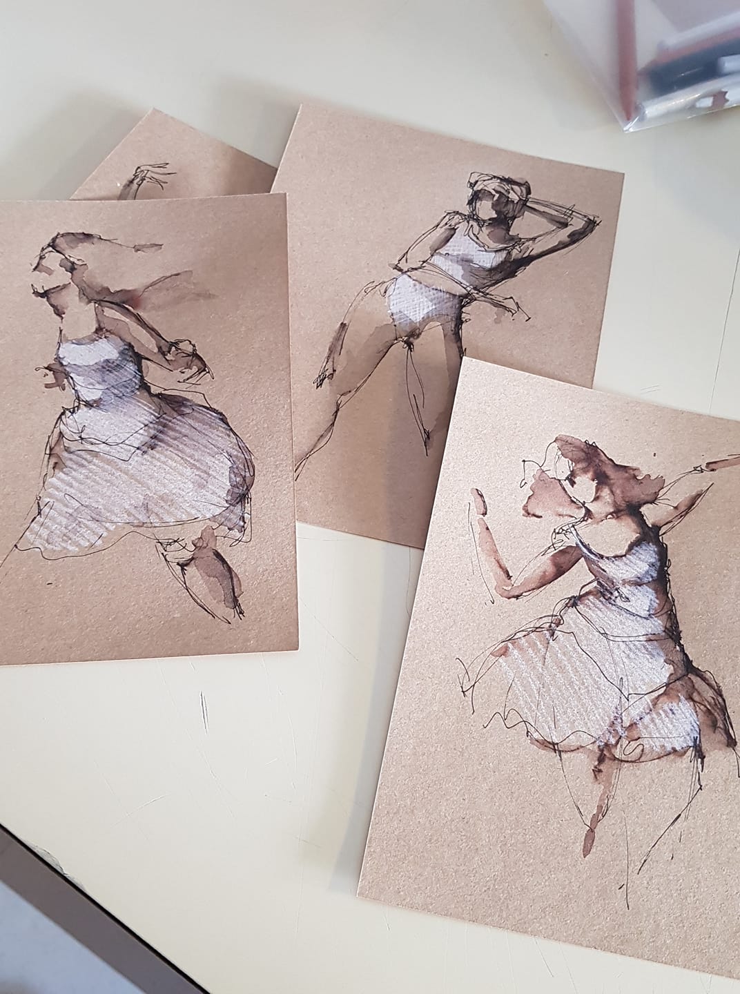 Cristina Ripper - New serie ink drawings available. A5...