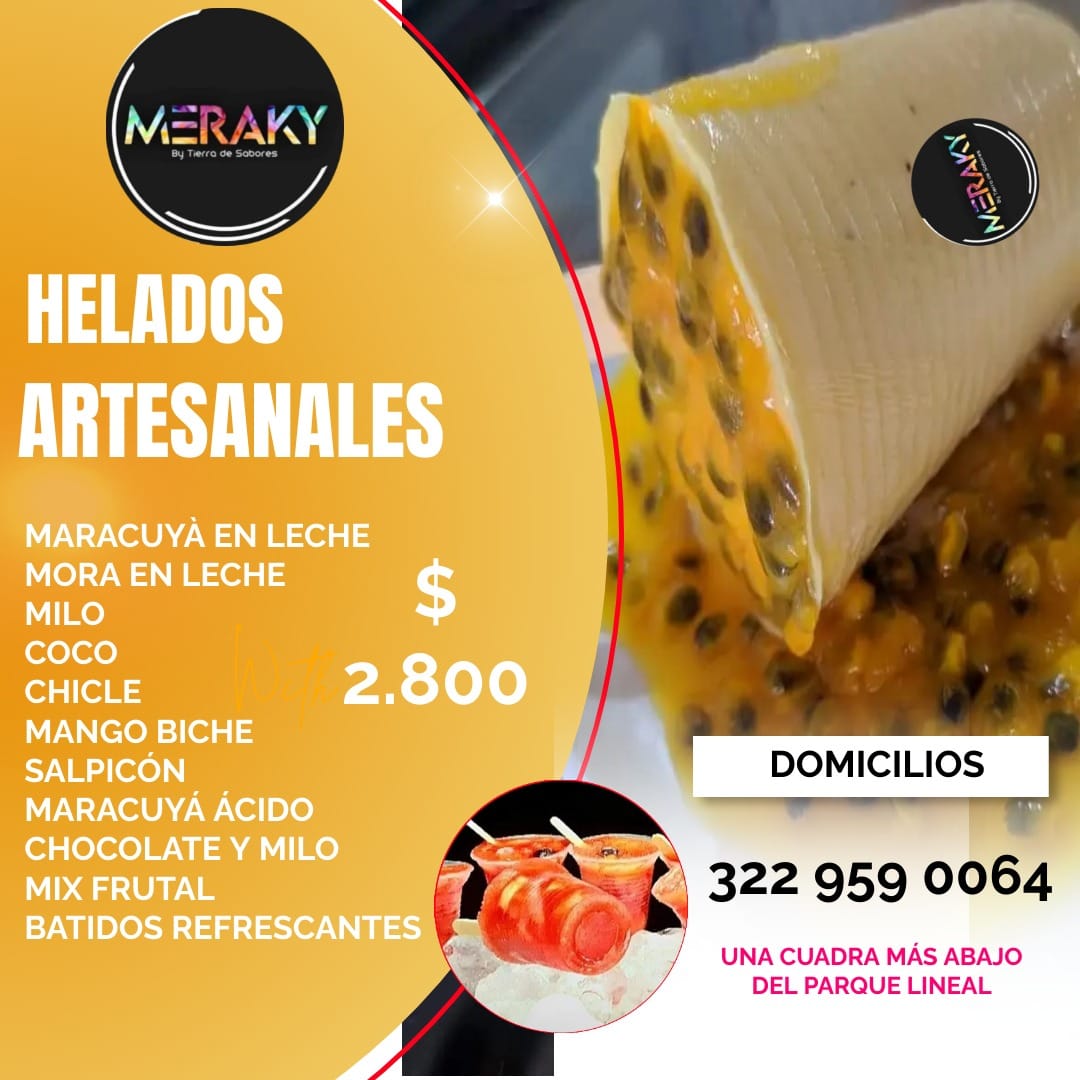 #FamiliaMeraky 🍒😋🍍 HELADOS DE... - Meraky Estación de Sabores | Facebook
