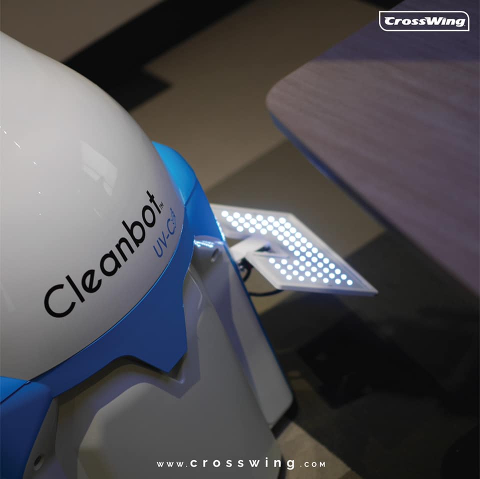CrossWing, Inc. - The Cleanbot UV-C 🤖 is equipped with...
