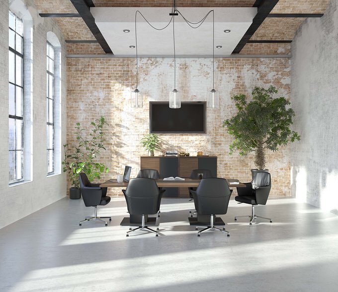 Alchemist - Boardroom meeting area created in 3D to showcase some ...