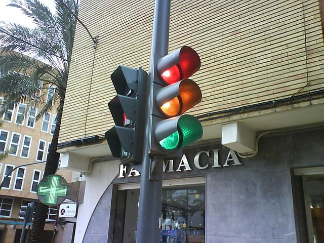 feu tricolore bicyclette