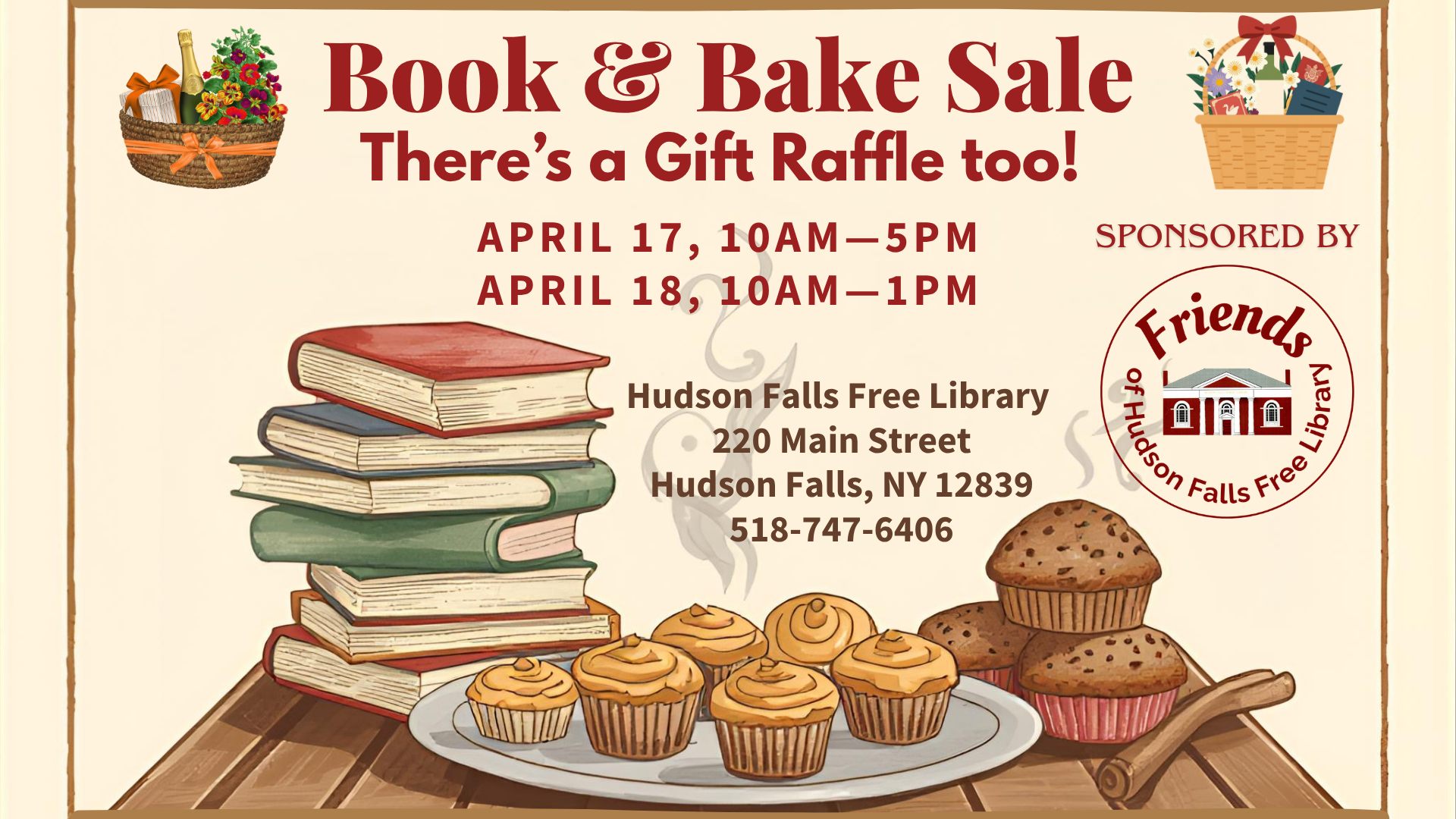 Book Sale, Bake Sale & Raffle