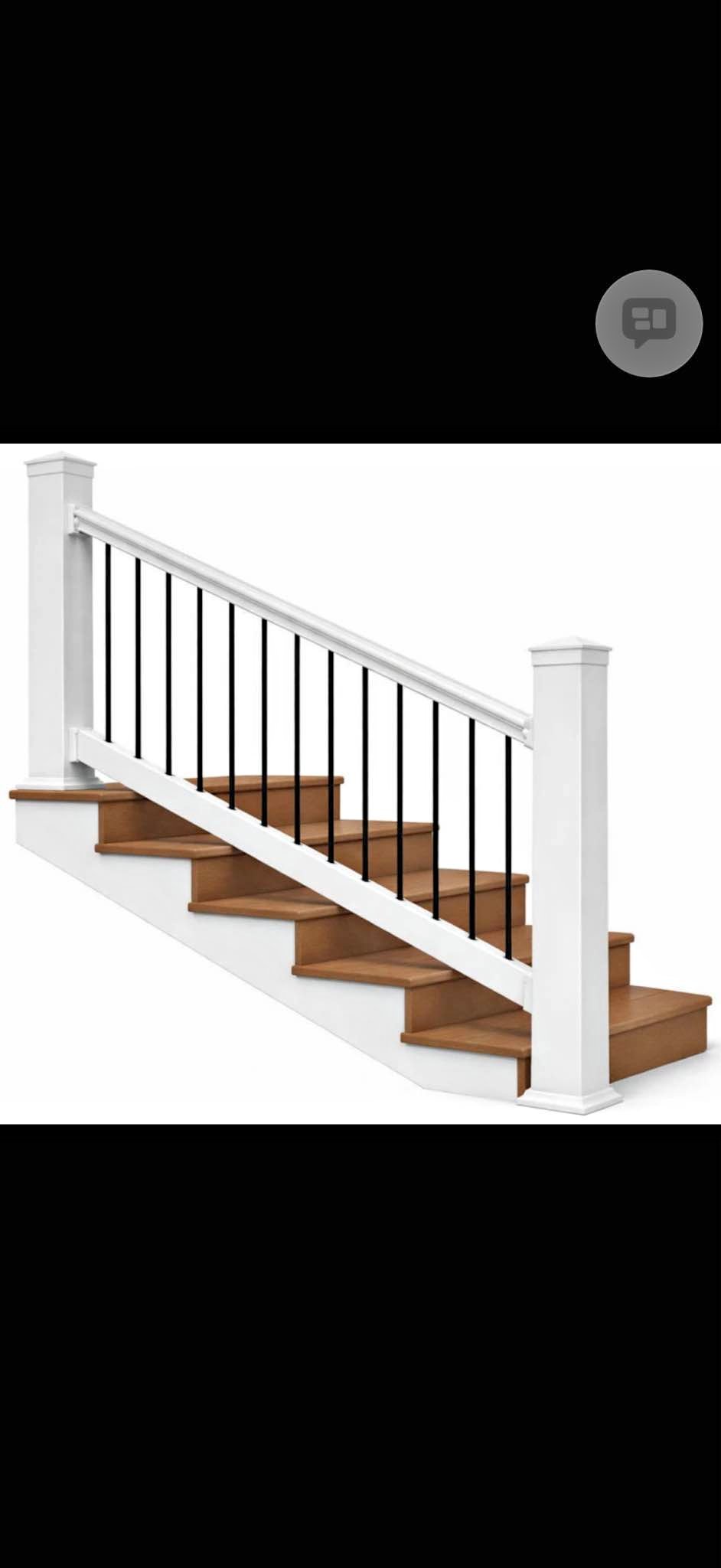 Superior Plastic Products Vinyl Railing York Stair 36