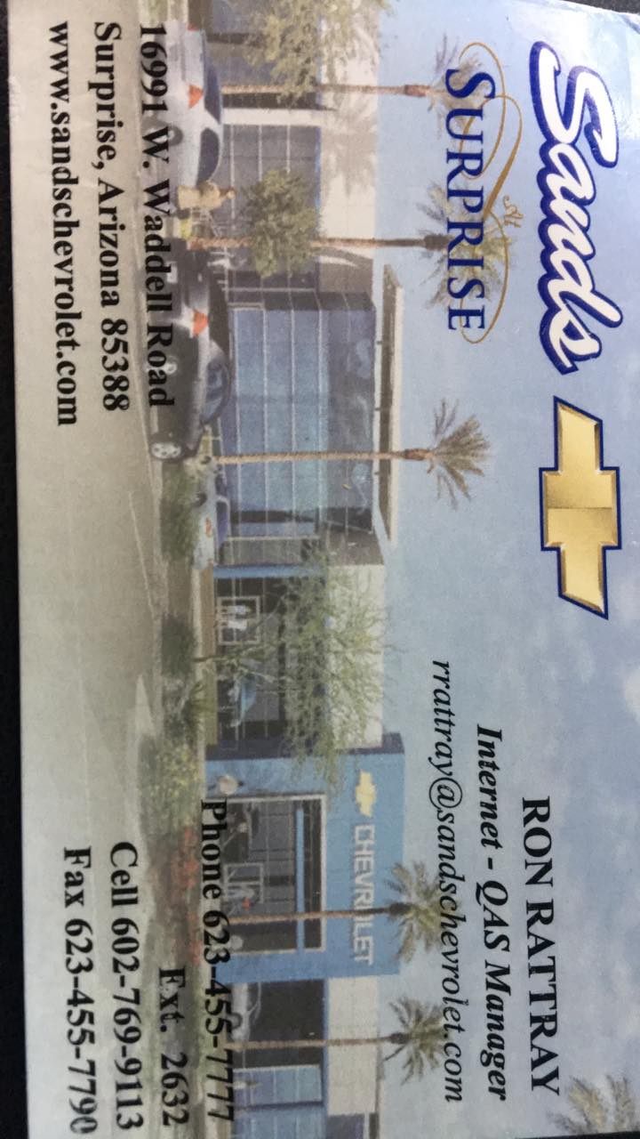 Your Personal Auto Butler - Ron Rattray at Sands Chevrolet - Home