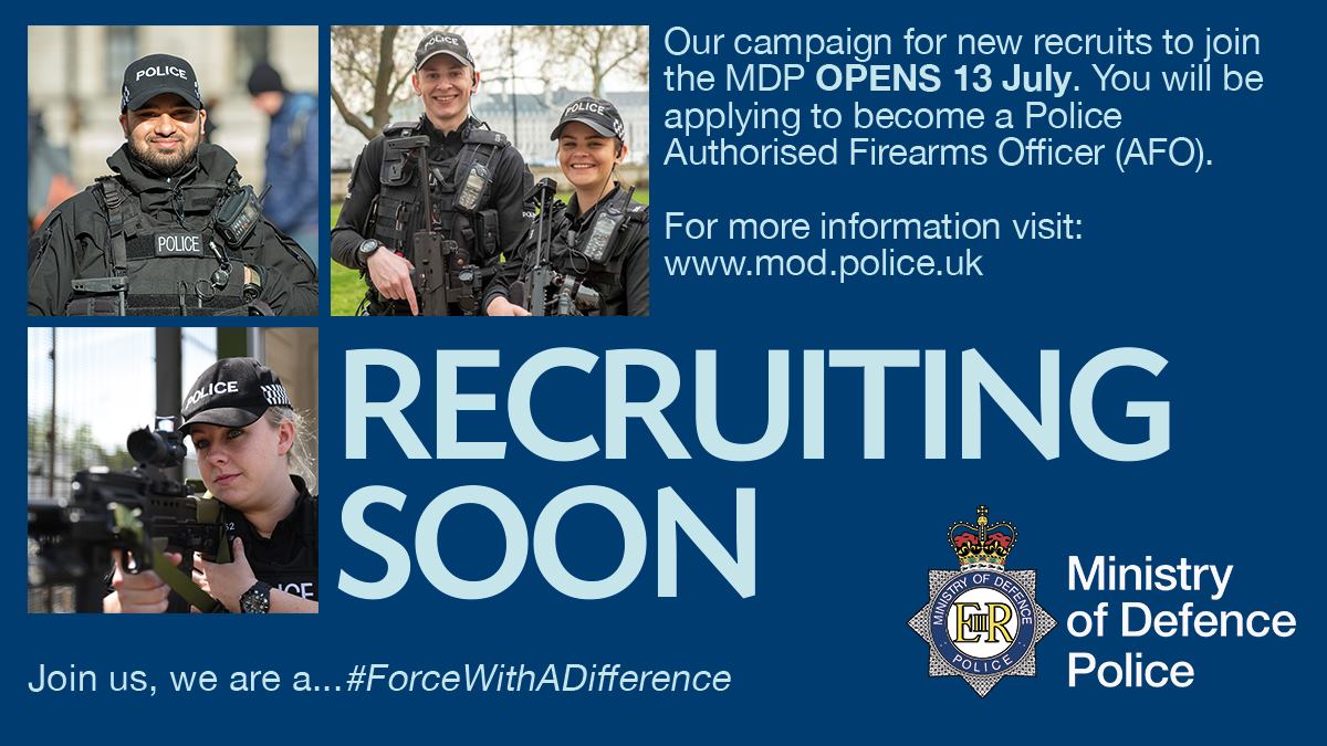 Ministry of Defence Police - Our campaign for new recruits to join the ...