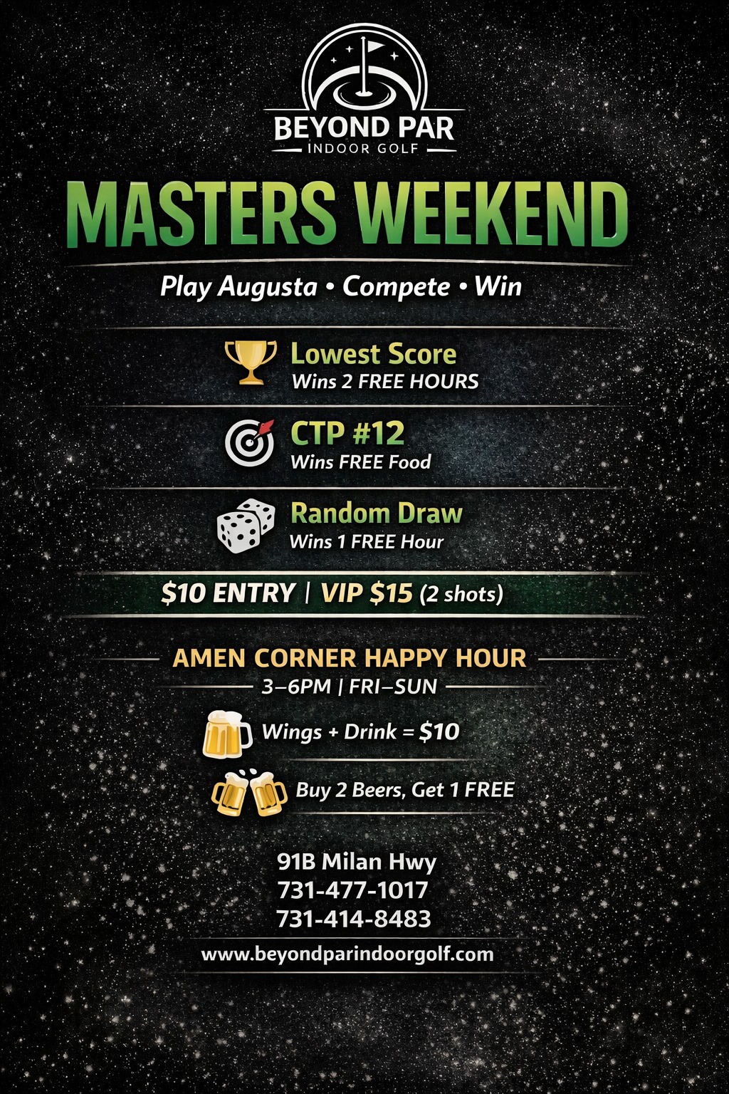 Masters Weekend at Beyond Par