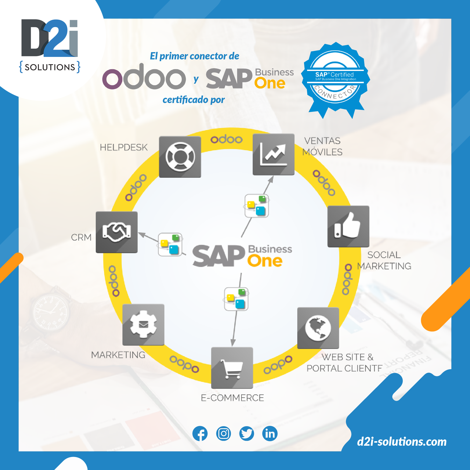 D2i Solutions - ¡El primer conector de #Odoo y #SAP...