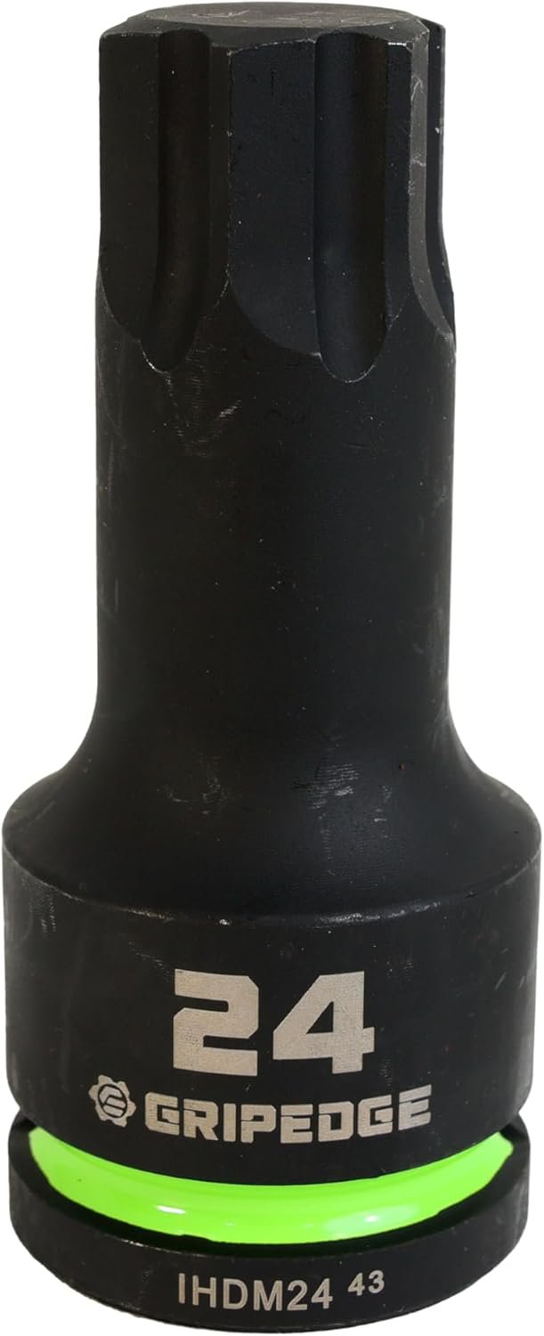 GripEdge IHDM5S 5-Piece 3/4" Drive Metric Impact RPT Hex Driver Set ...