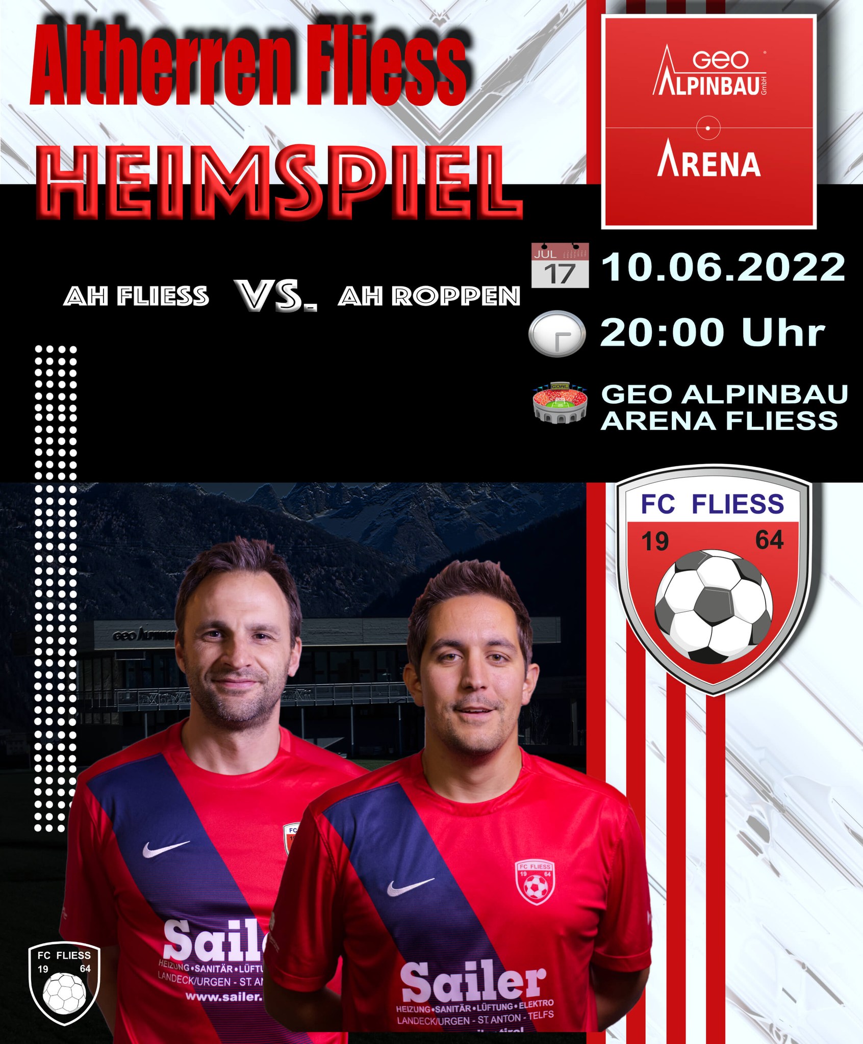 FC Fliess - 🔴⚪️Spiel der AH Fliess🔴⚪️ Kommt heute vorbei und ...