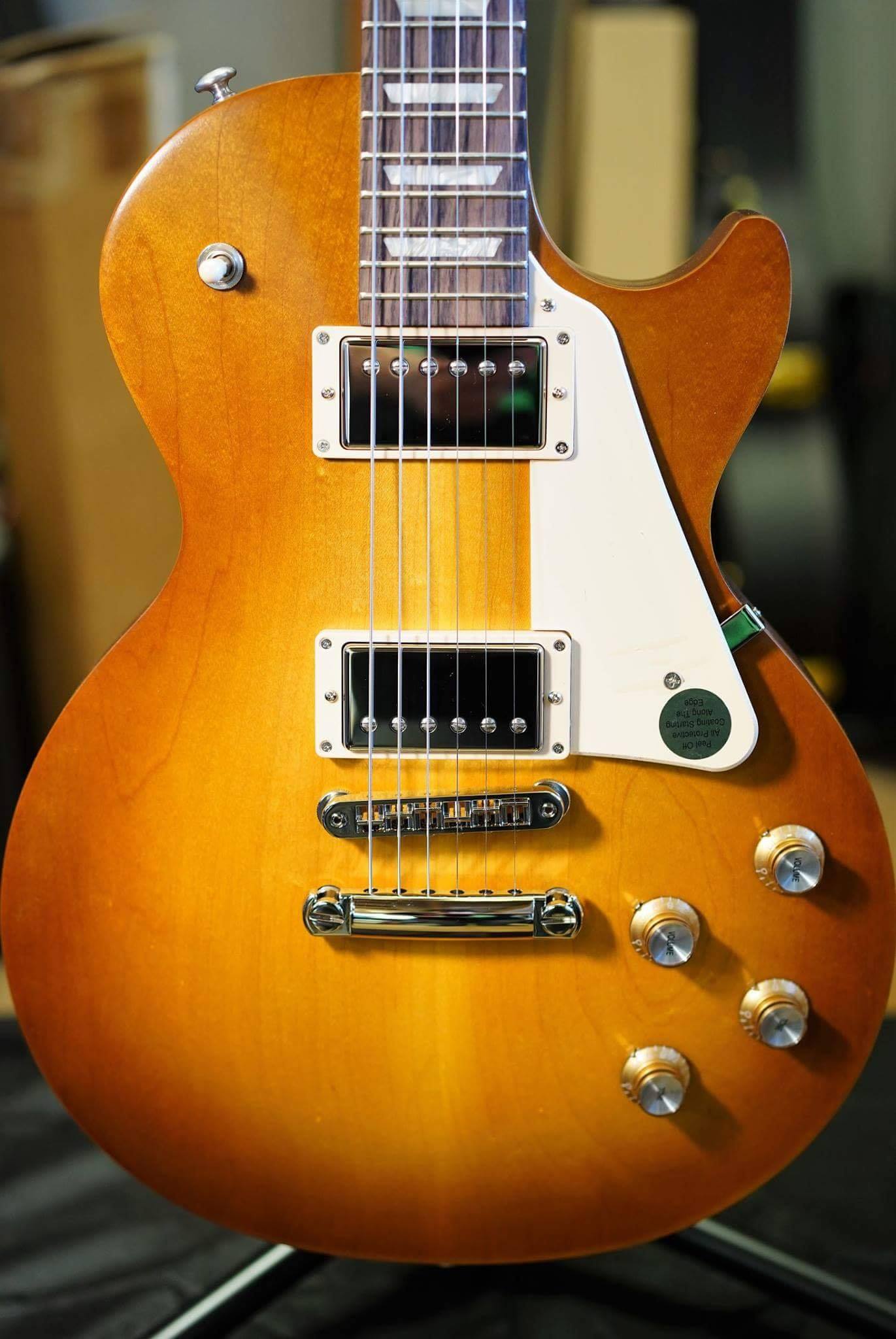 A gorgeous Gibson Les Paul Tribute 2018 in Faded Honeyburst. One 