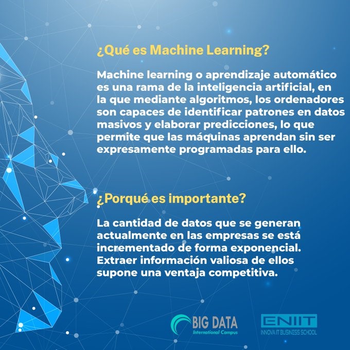 📣📣 ¿Qué es Machine Learning?... - Máster en Machine Learning
