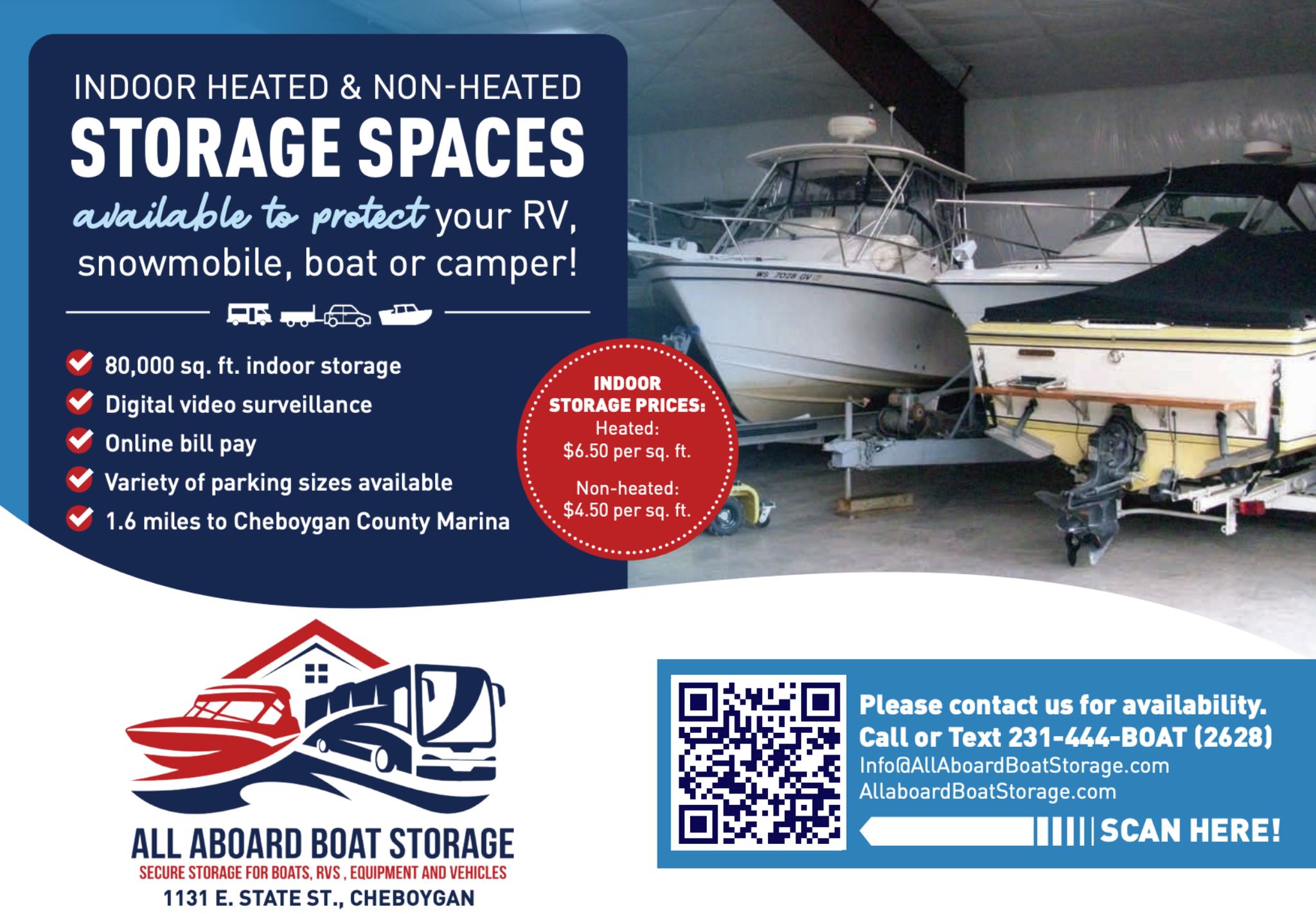 All Aboard Boat Storage | Cheboygan MI