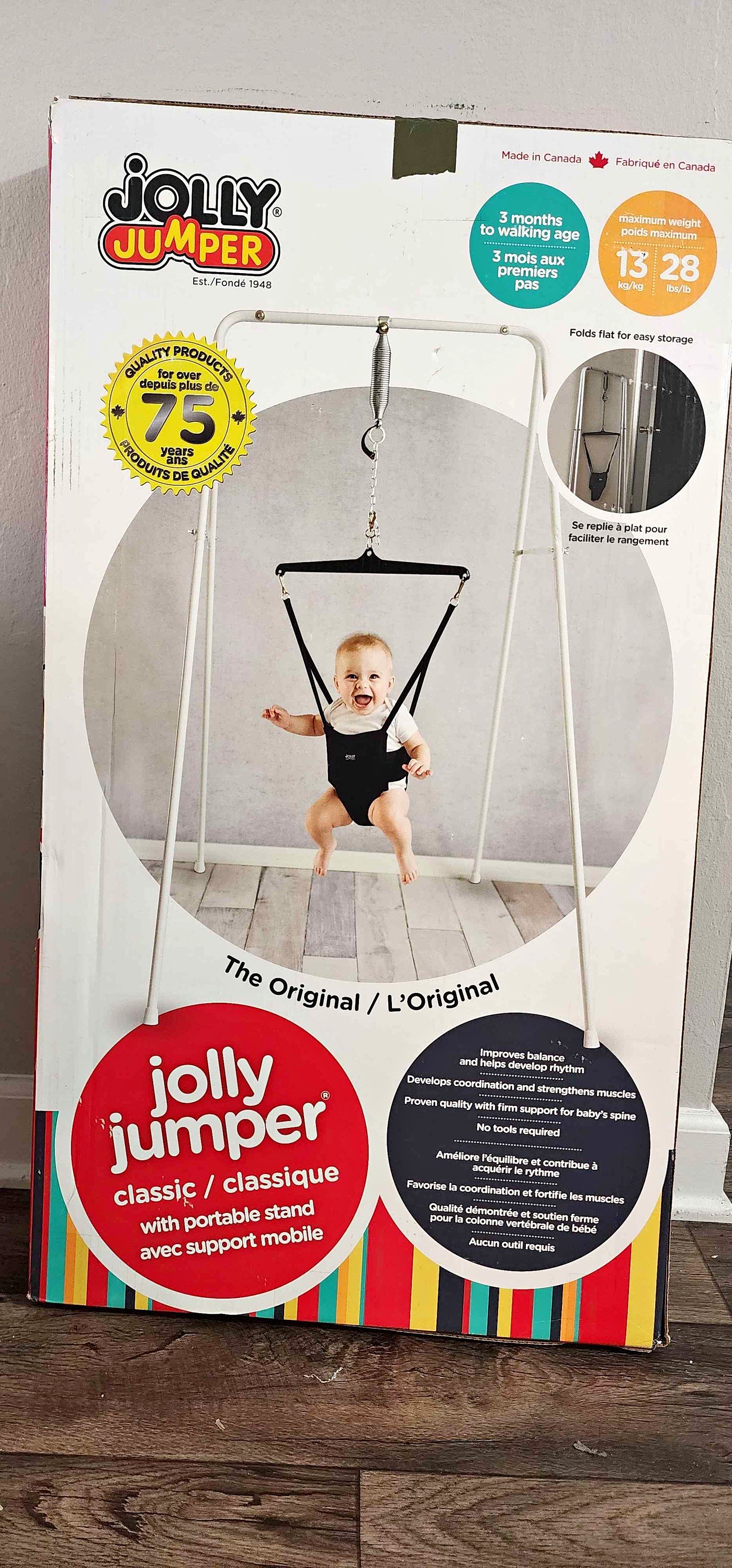 Jolly Jumper Classic with Portable Stand - Jumpers & Exercisers 
