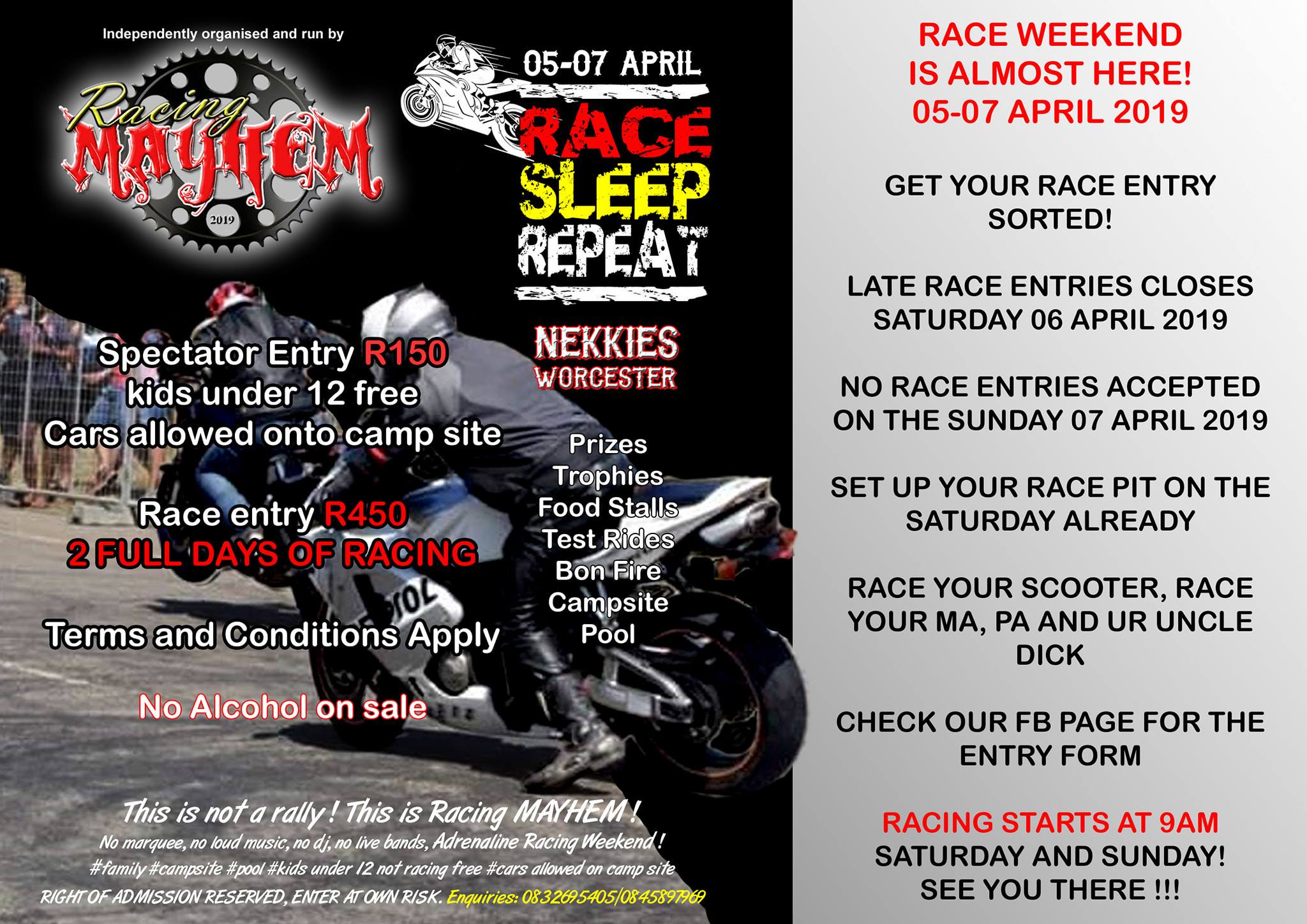 Racing Mayhem - Almost that time!!! Epic motorcycle drag...
