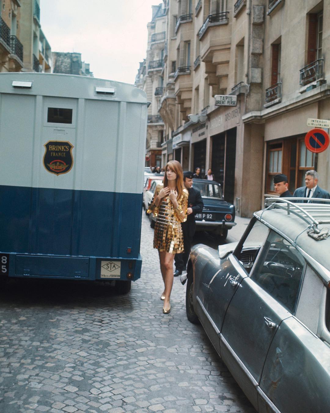 francoise hardy gold dress Rabanne FNF26