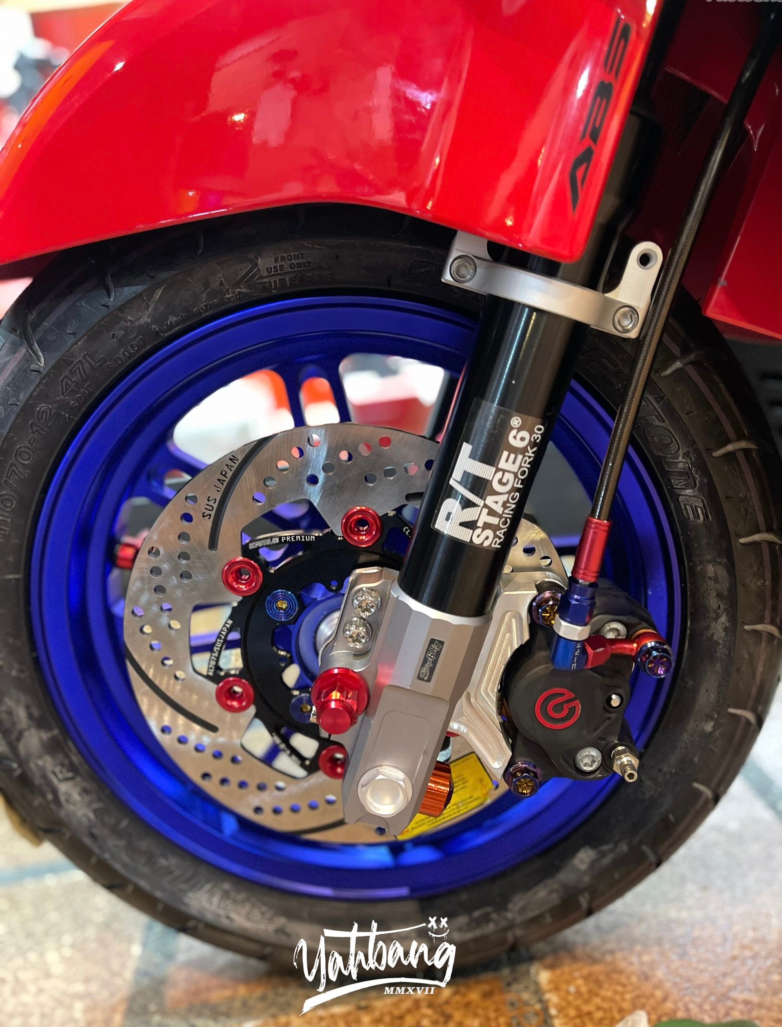 Ree Brembo caliper bracket for Honda Giorno