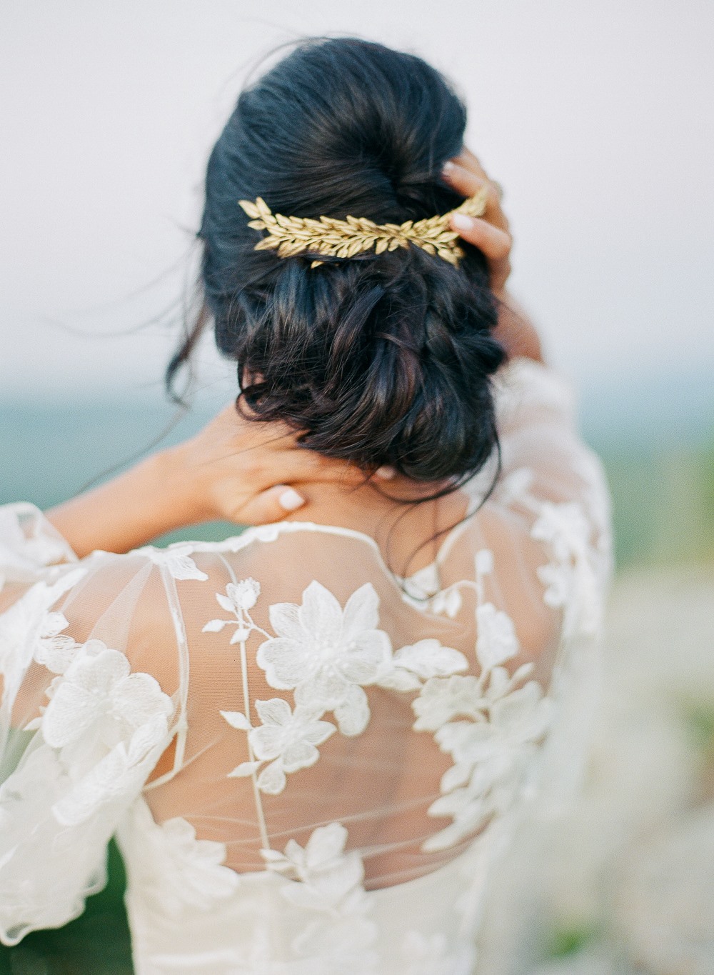 Let's talk hair Up or down with a strapless gown? ✨ There is a lot of noise about this at the moment. Forget the rules—your wedding day is all about you. The