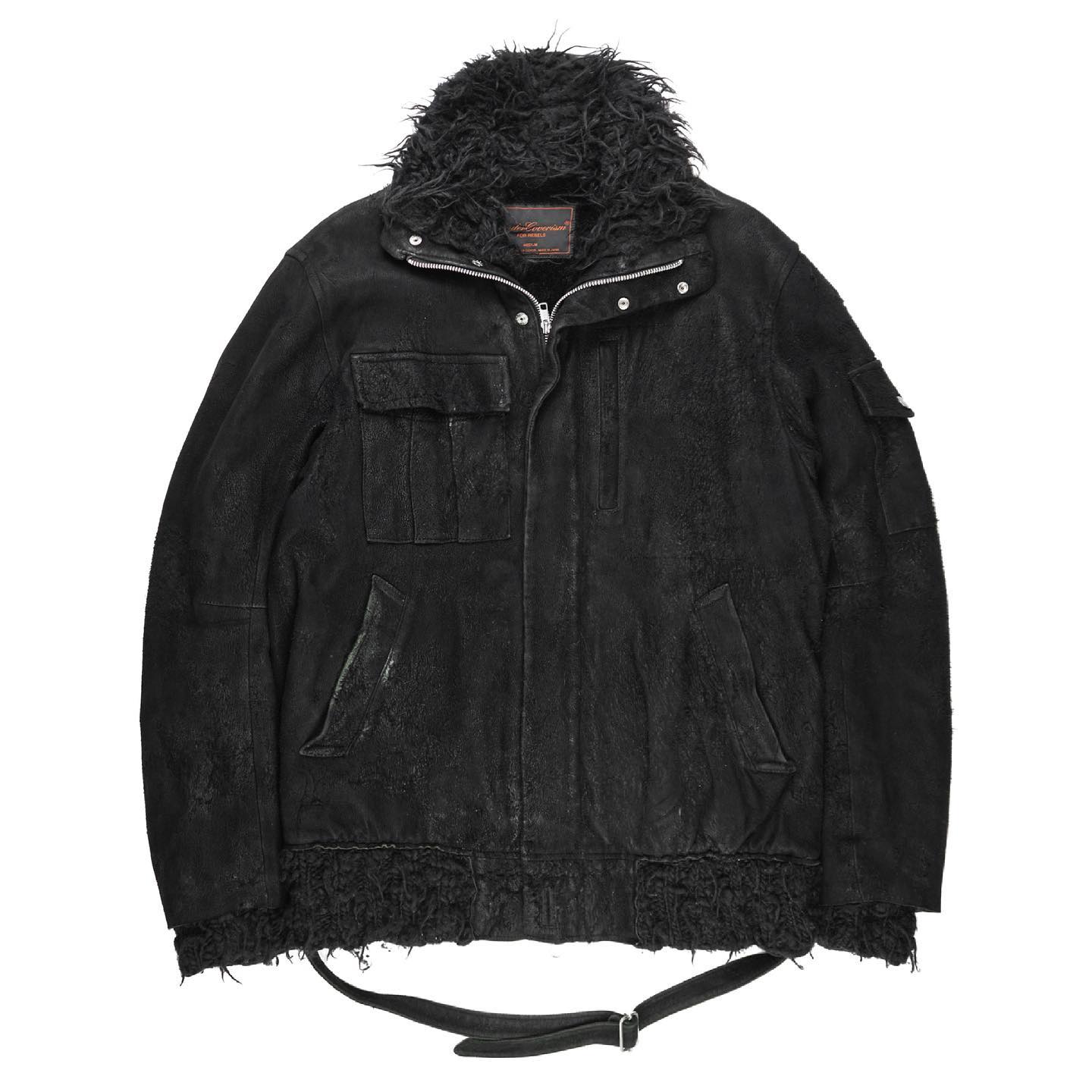 Undercover AW04 Blistered Lambskin Distressed Military Jacket The 