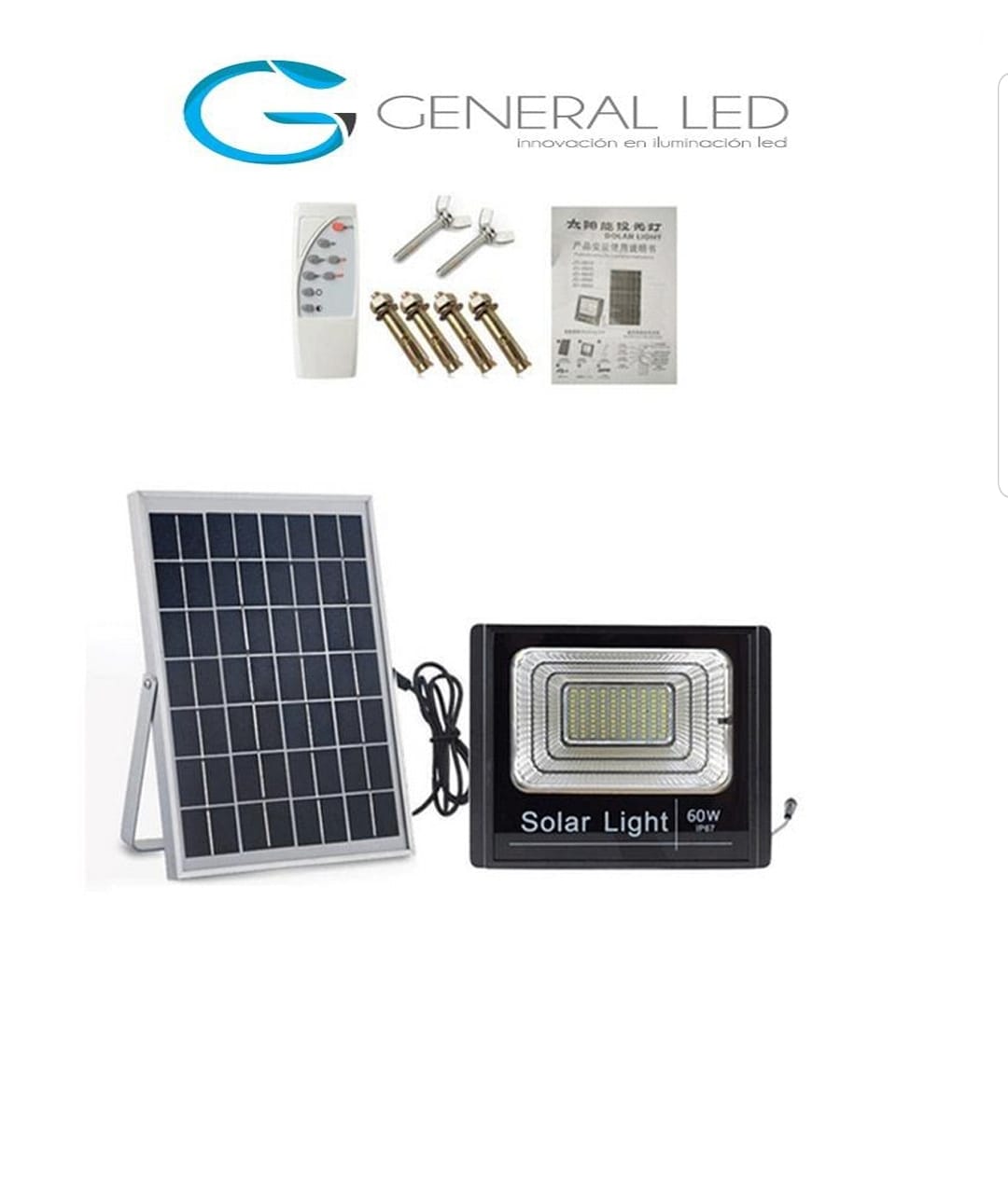 General Led - REFLECTORES LED CON PANEL SOLAR.! Ahorra la... | Facebook