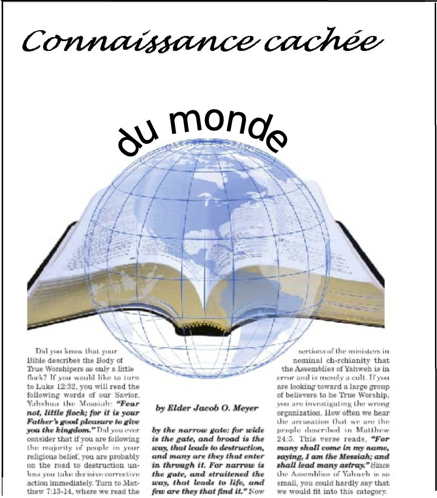 Emission la connaissance cachée du monde