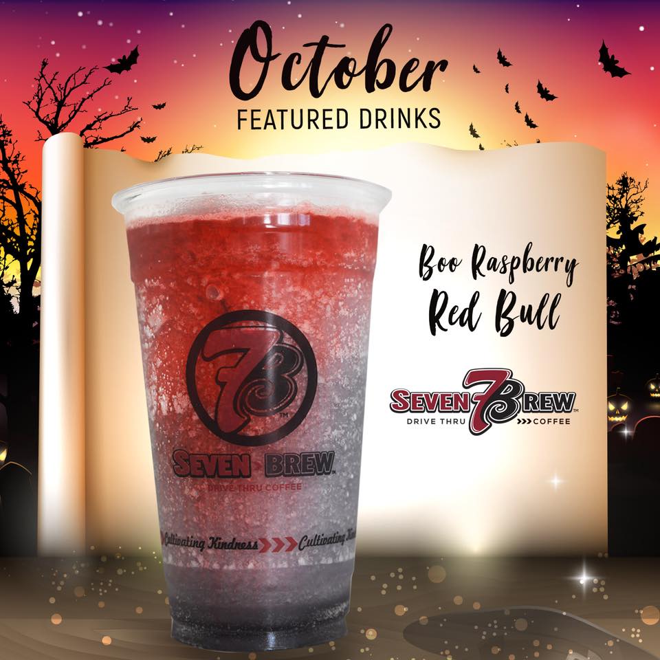 7 Brew - BOO Raspberry #Redbull tastes scary delicious! 🎃🧟‍♂️🧛🏻‍♂️🧙🏻‍♀️ ...