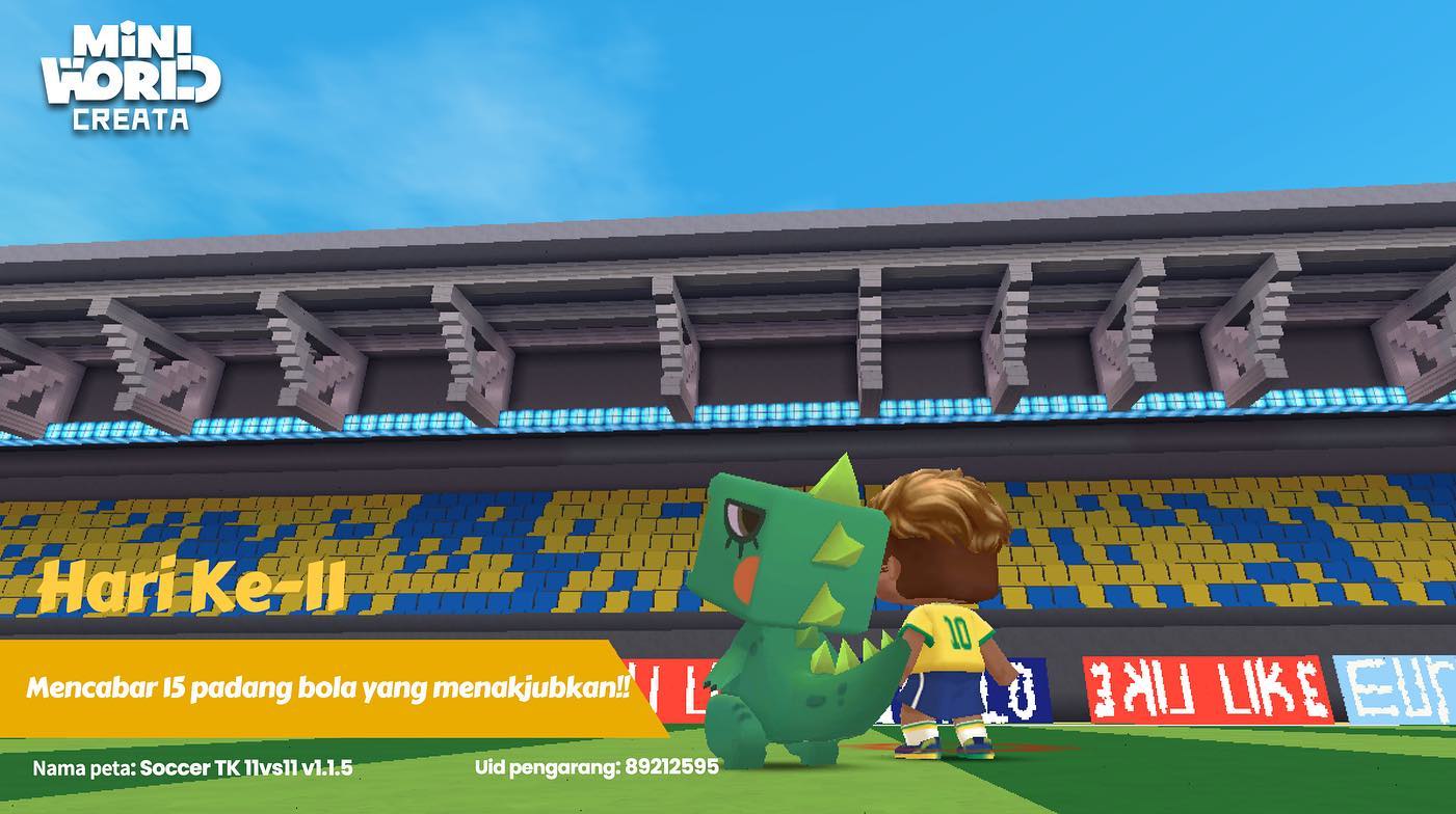 Hari ke-11, Mencabar 15 peta... - Mini World:CREATA Malaysia
