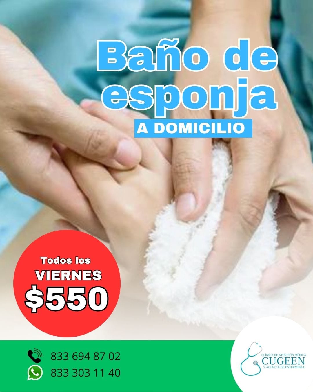 Cugeen - Nuestro servicio de enfermería para bañar...